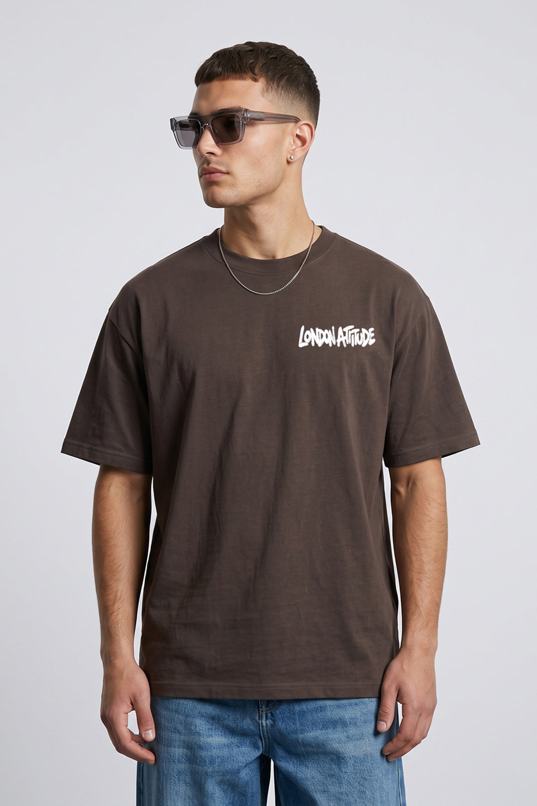 Oversized Heavyweight City Graffiti Graphic T-Shirt