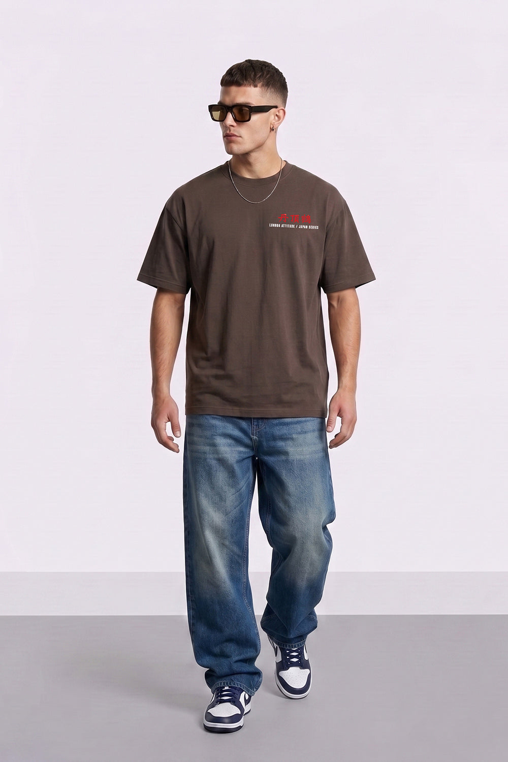 Japanese Crane Oversized Heavyweight Graphic T-Shirt