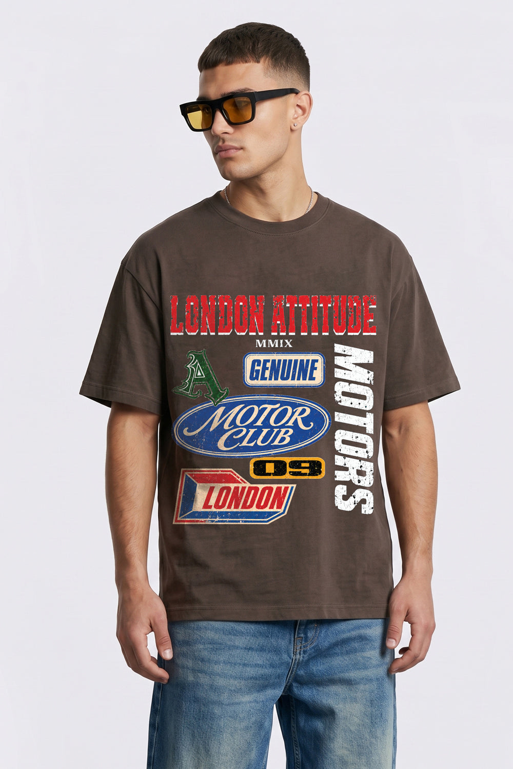 Oversized Heavyweight Vintage Racing T-Shirt