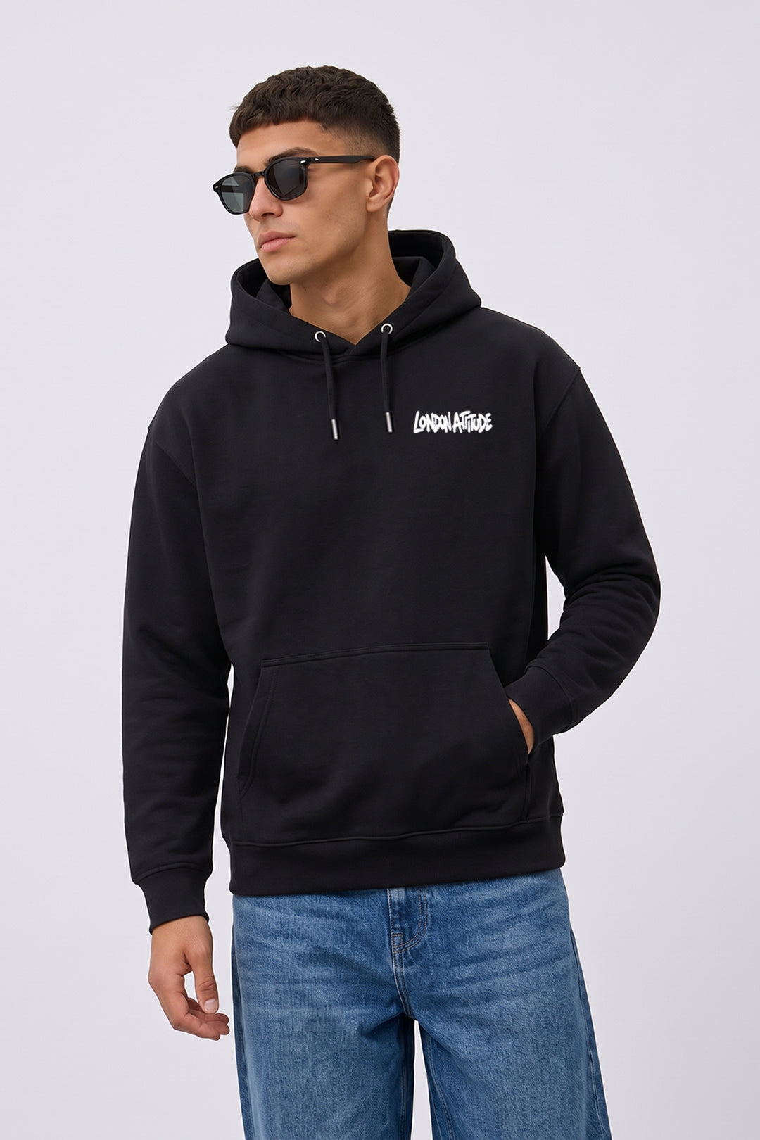 Relaxed Fit Heavyweight City Graffiti Hoodie