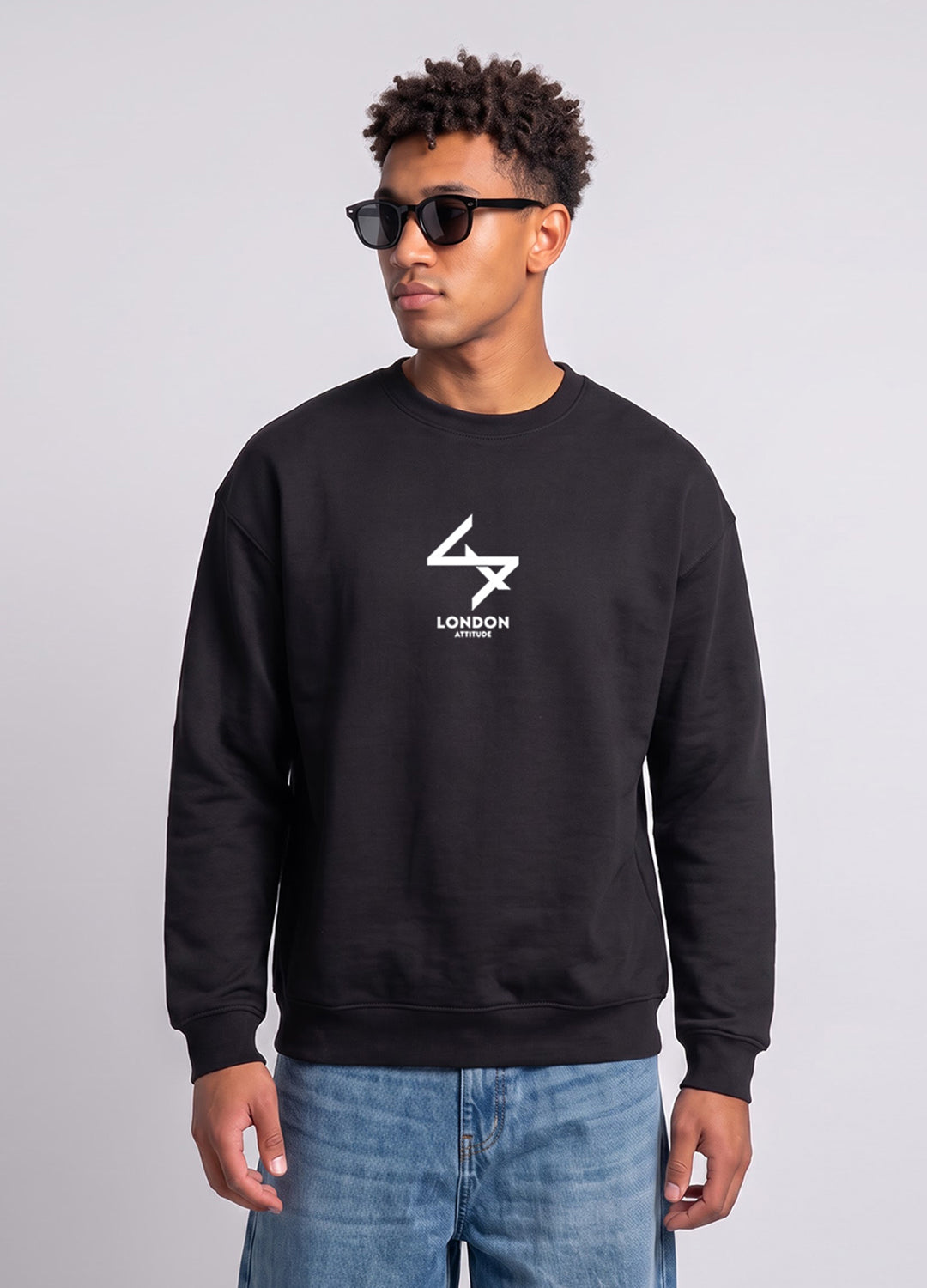 Oversized LDN Original Creators Sweatshirt in Black