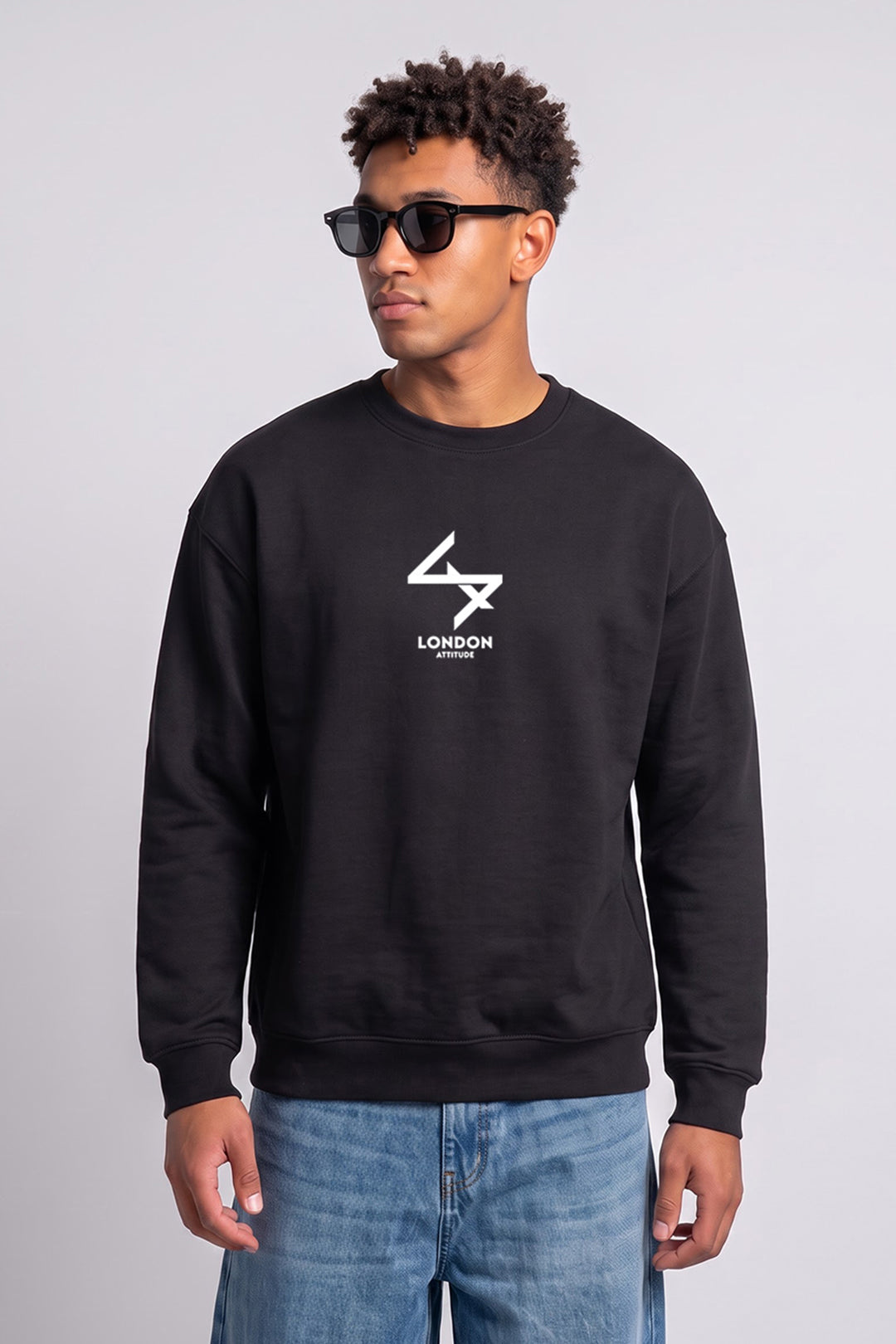 Oversized LDN Original Creators Sweatshirt in Black