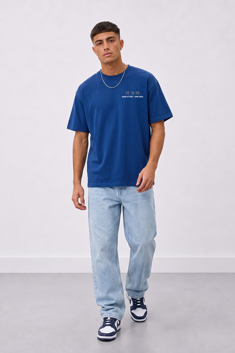 Japanese Crane Oversized Heavyweight Back Print T-Shirt
