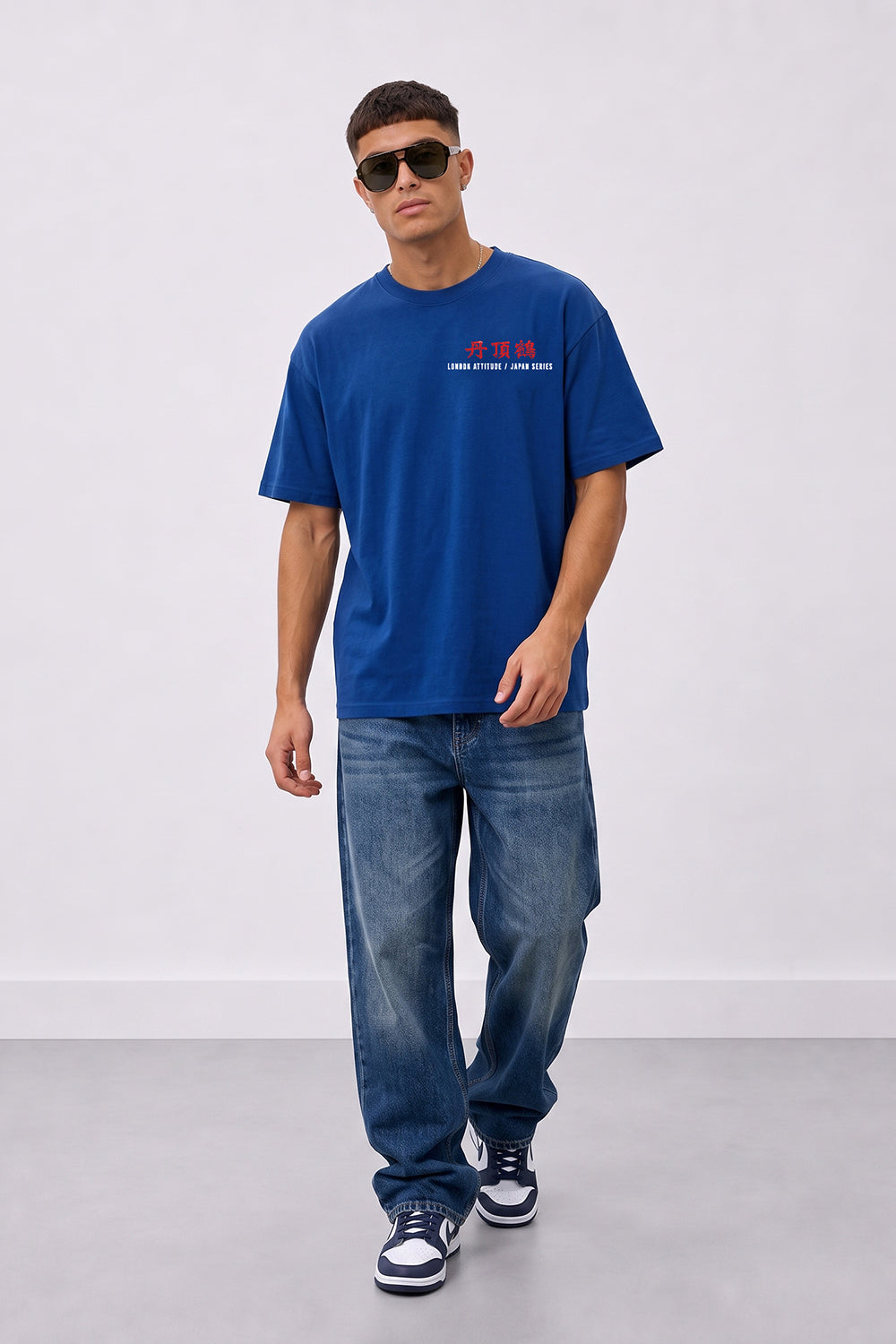 Japanese Crane Oversized Heavyweight Graphic T-Shirt