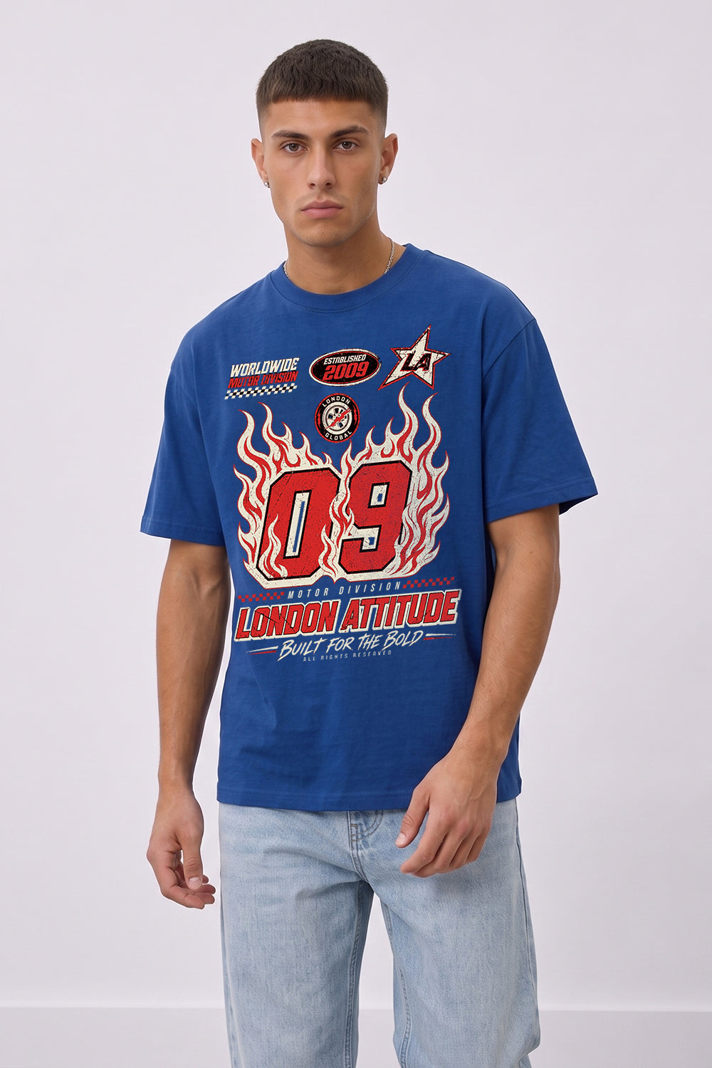 Racing Oversized Heavyweight Graphic T-Shirt
