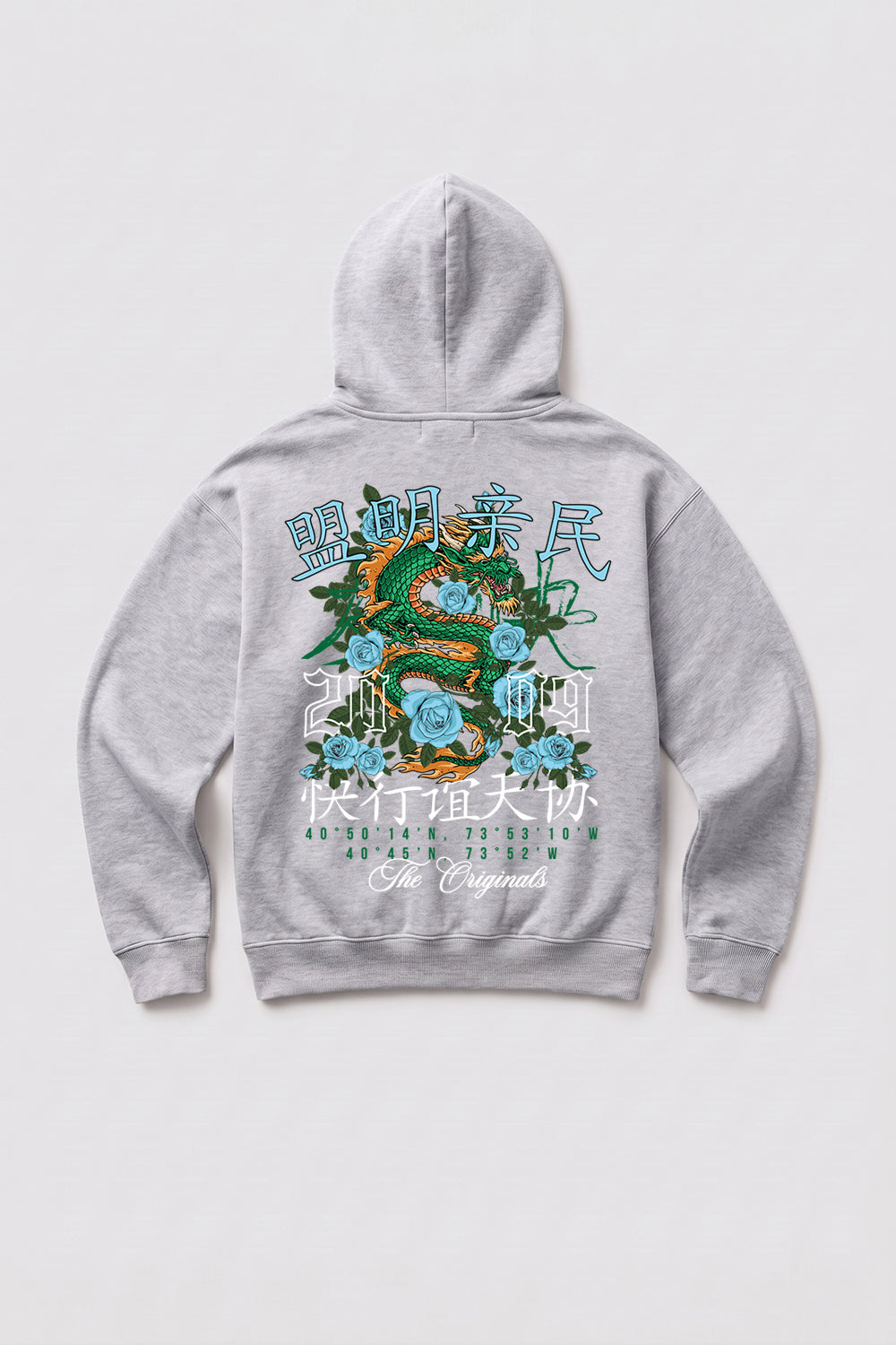 Relaxed Fit Dragon Graphic Hoodie