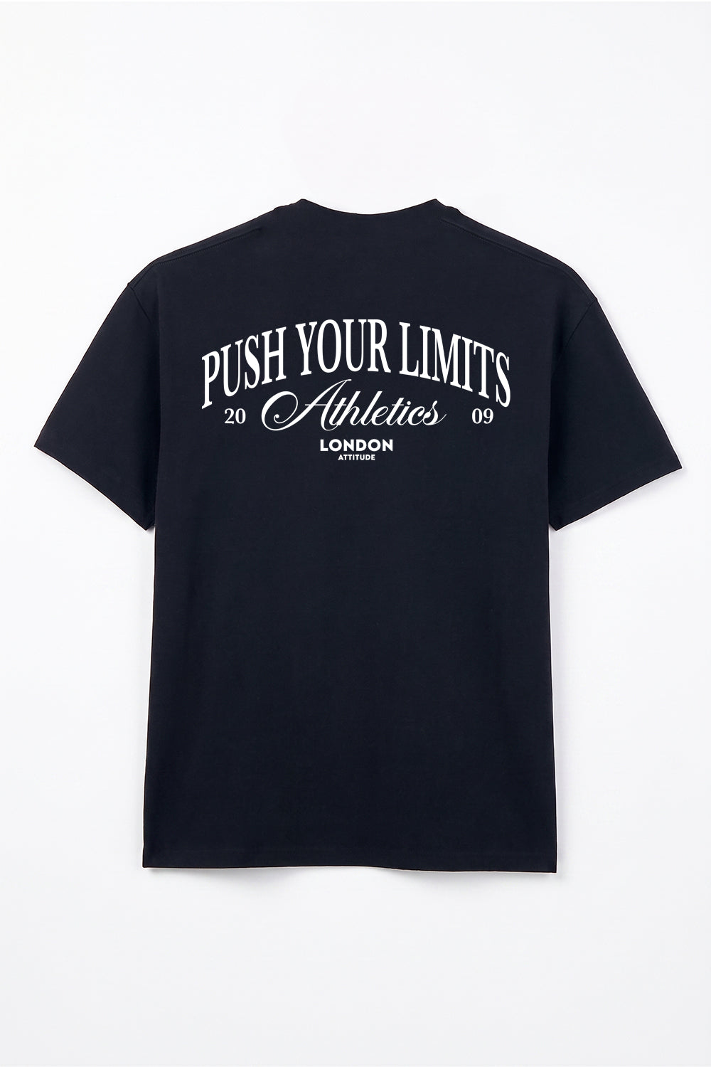Push Your Limits Oversized Heavyweight T-Shirt in White Print