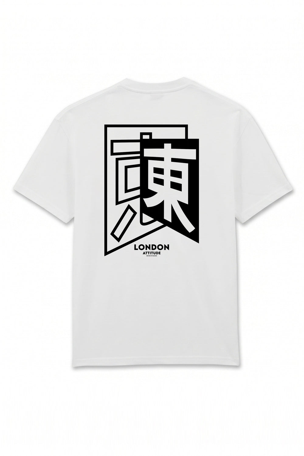 Tokyo Japanese Graphic Premium Oversized Heavyweight T-Shirt in White