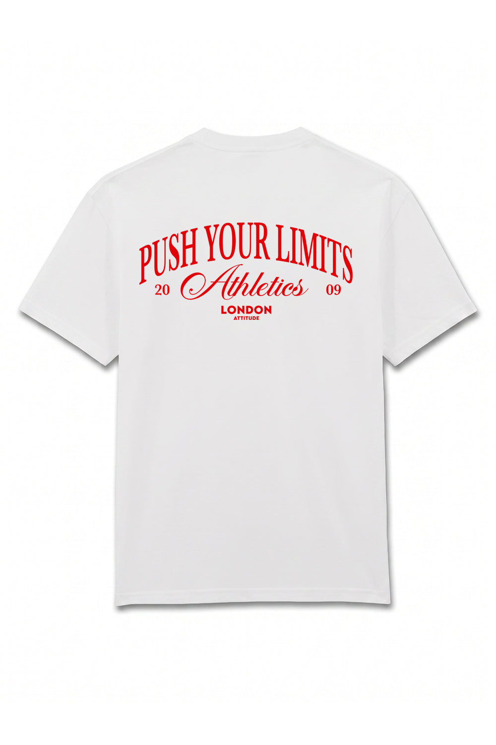 Push Your Limits Oversized Heavyweight T-Shirt in Red Print