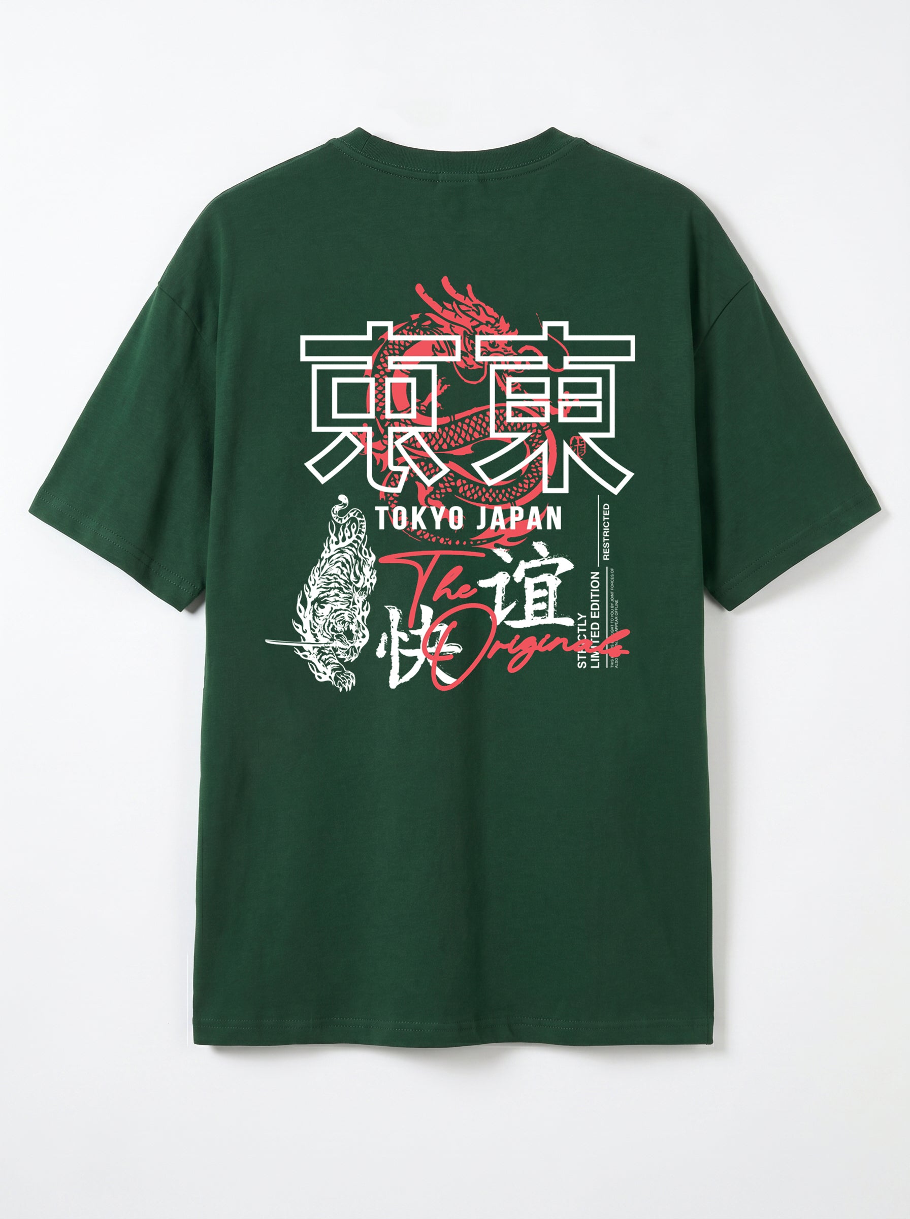 Tokyo Dragon Oversized Heavyweight Cotton T-Shirt