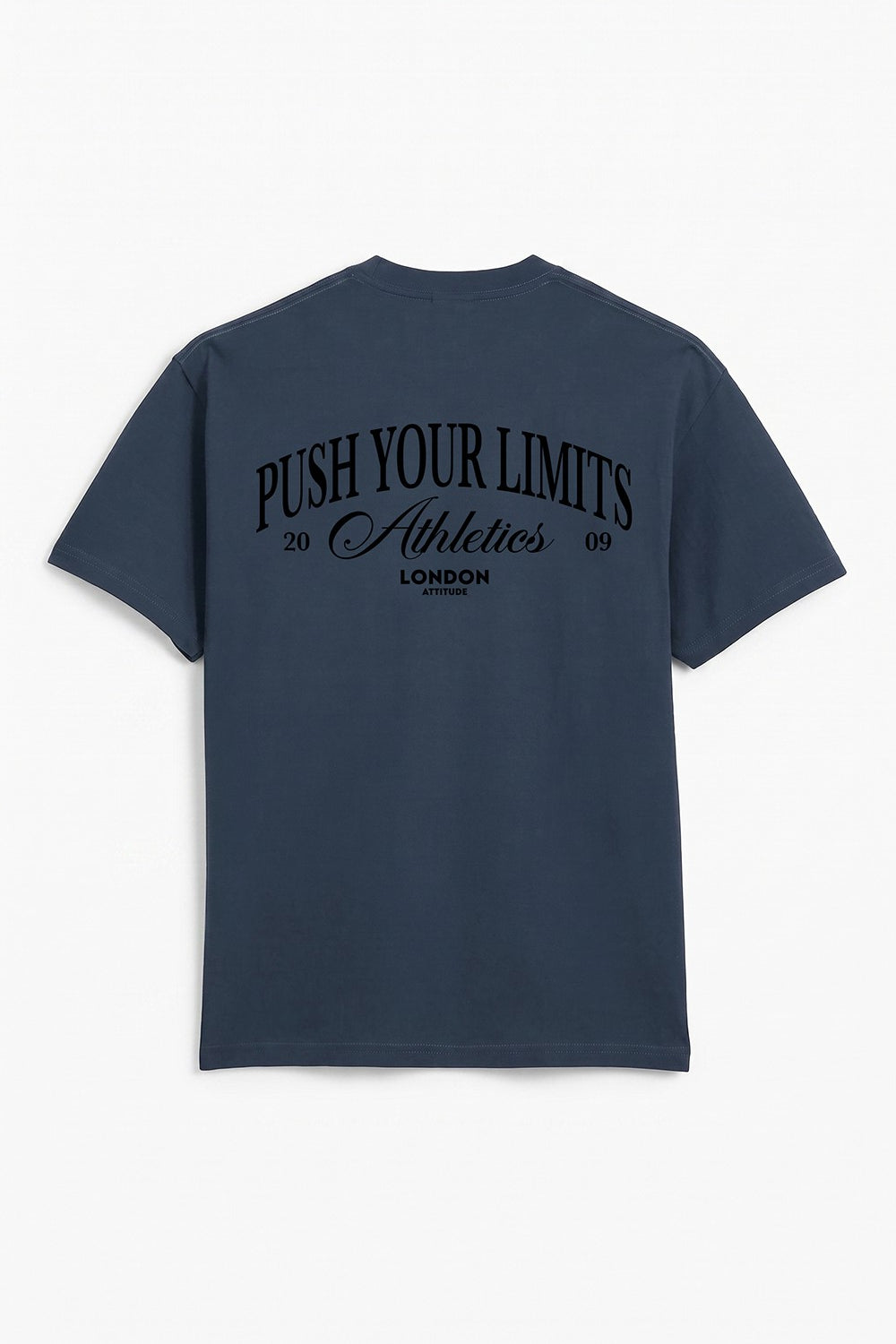 Push Your Limits Oversized Heavyweight T-Shirt in Black Print