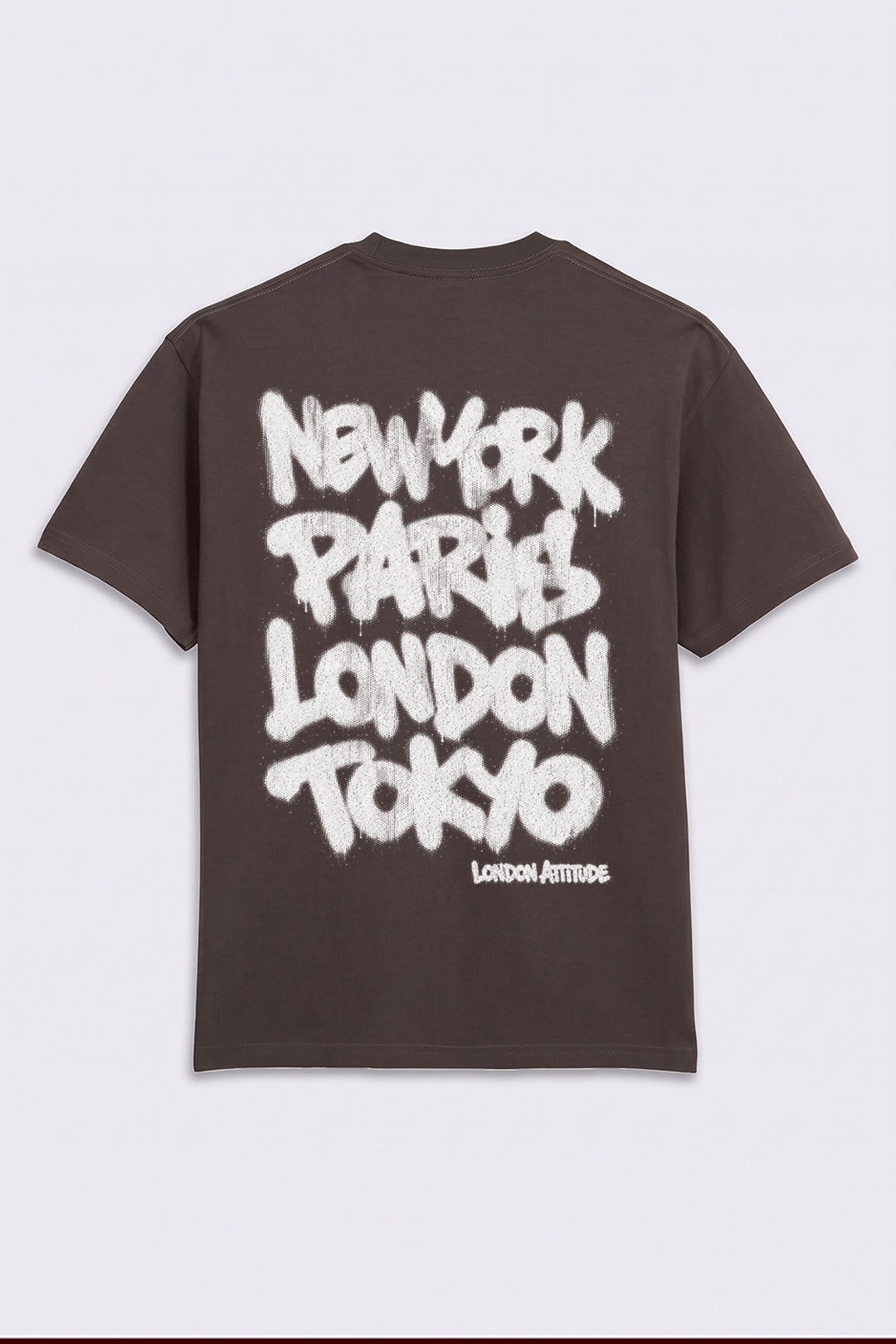 Oversized Heavyweight City Graffiti Graphic T-Shirt