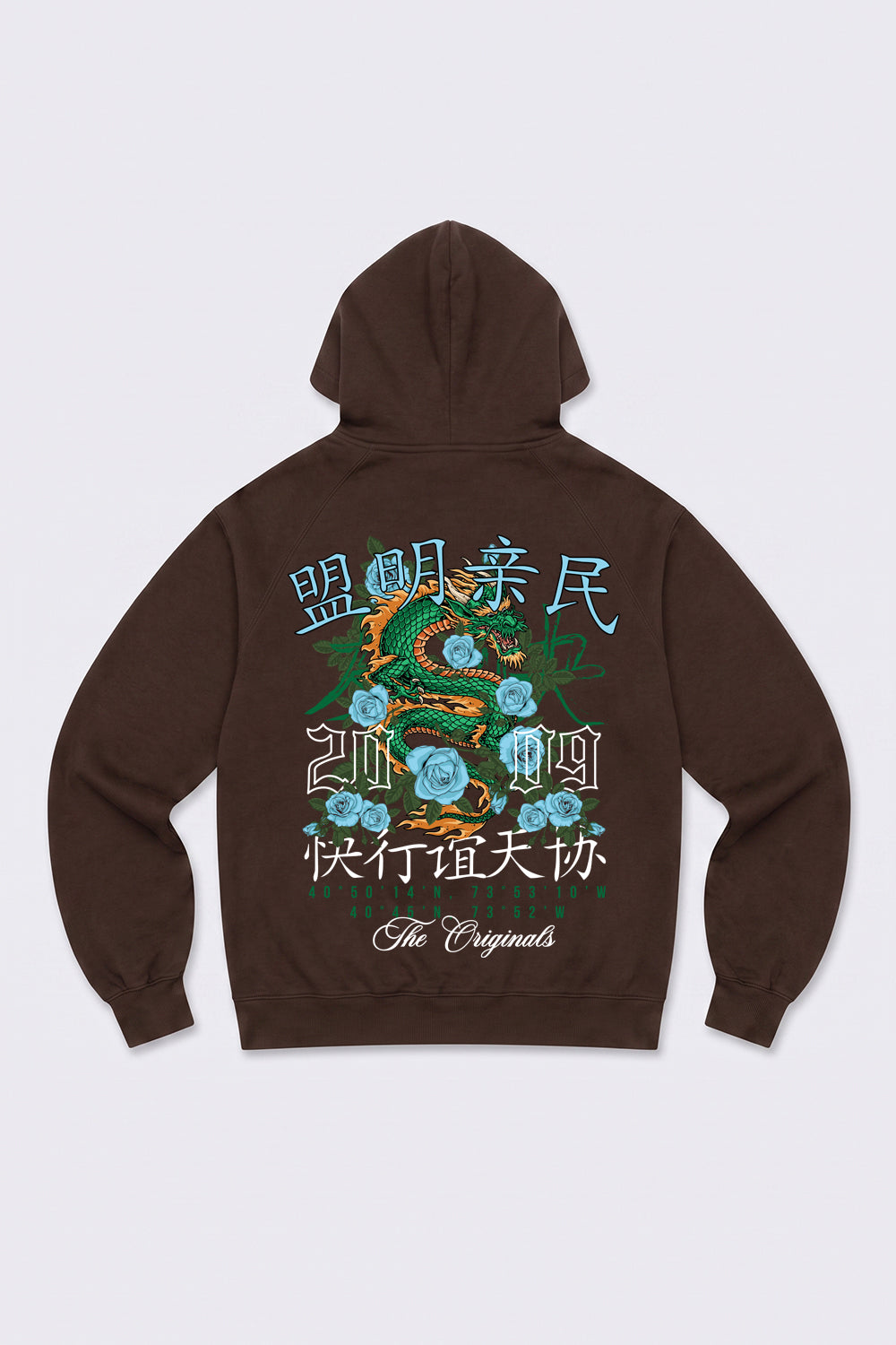 Relaxed Fit Dragon Graphic Hoodie