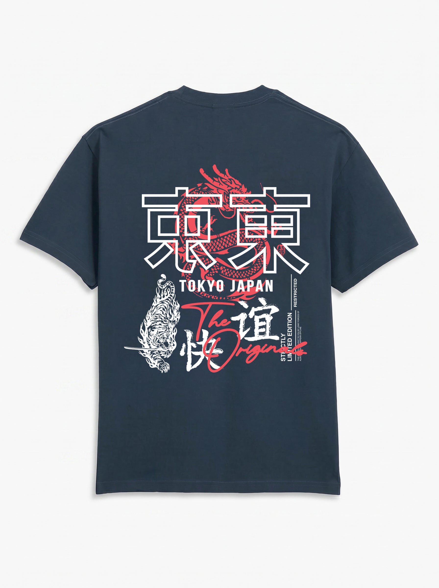 Tokyo Dragon Oversized Heavyweight Cotton T-Shirt