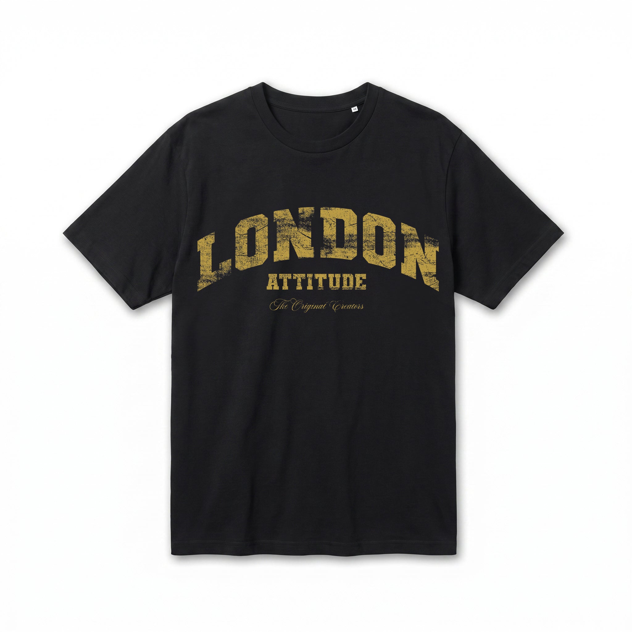 Original Creators Premium Organic Cotton T-Shirt with Vintage Yellow Logo