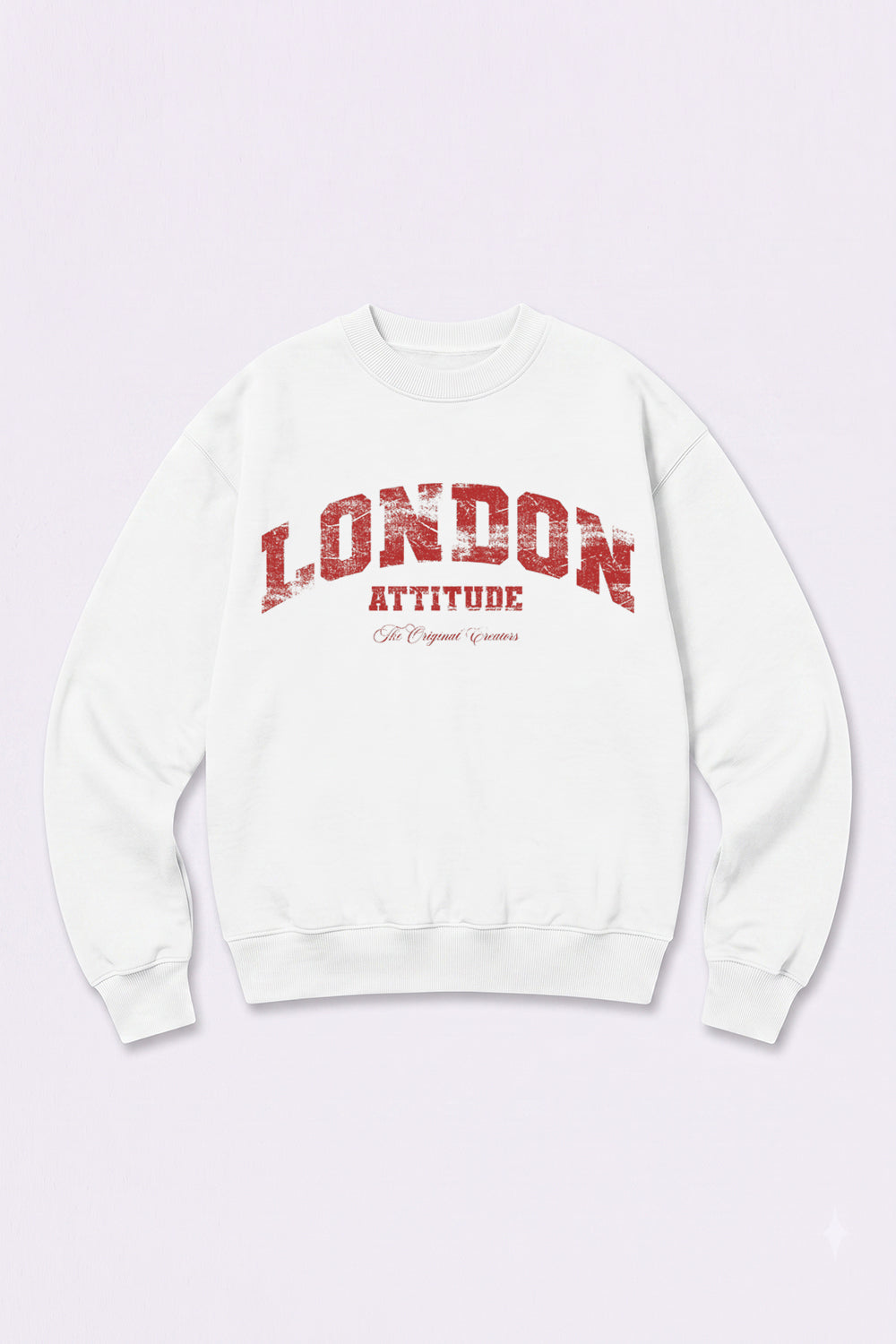 Relaxed Fit Collegiate Graphic Sweatshirt in Red