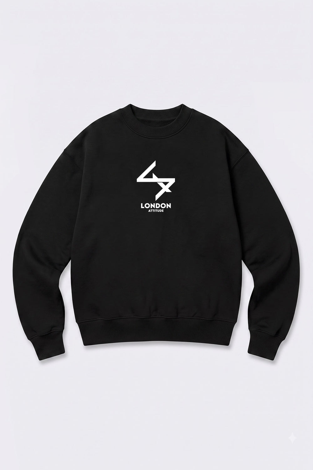 Oversized Japanese Inspired Graphic Sweatshirt in Black