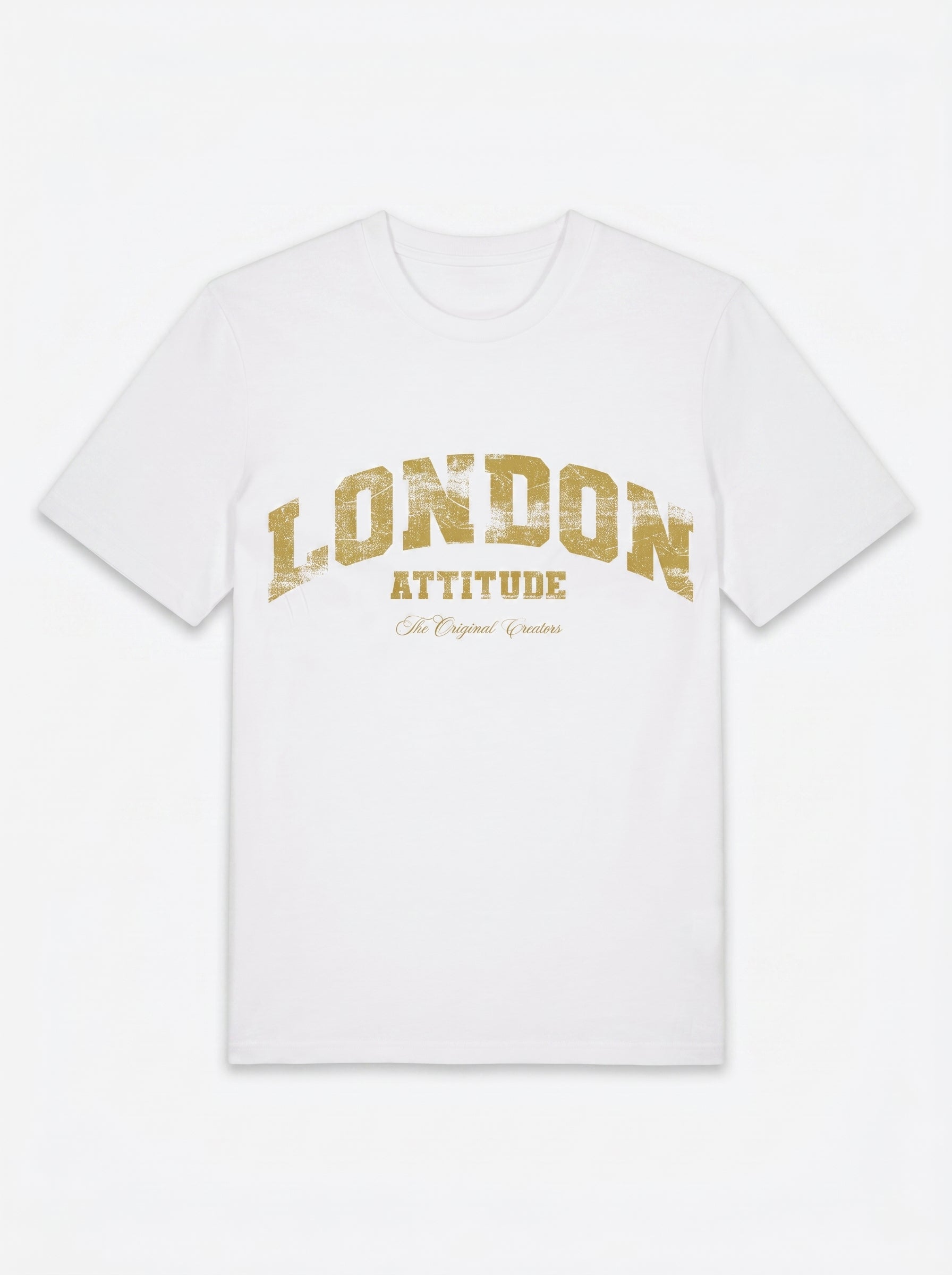 Original Creators Premium Organic Cotton T-Shirt with Vintage Yellow Logo