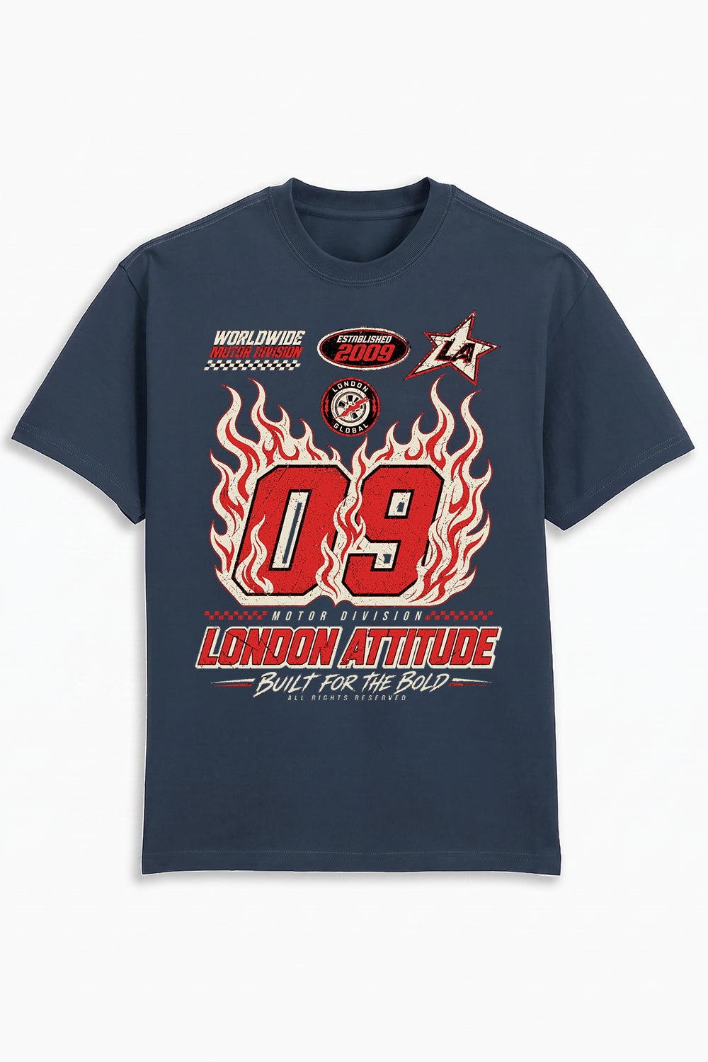 Racing Oversized Heavyweight Graphic T-Shirt