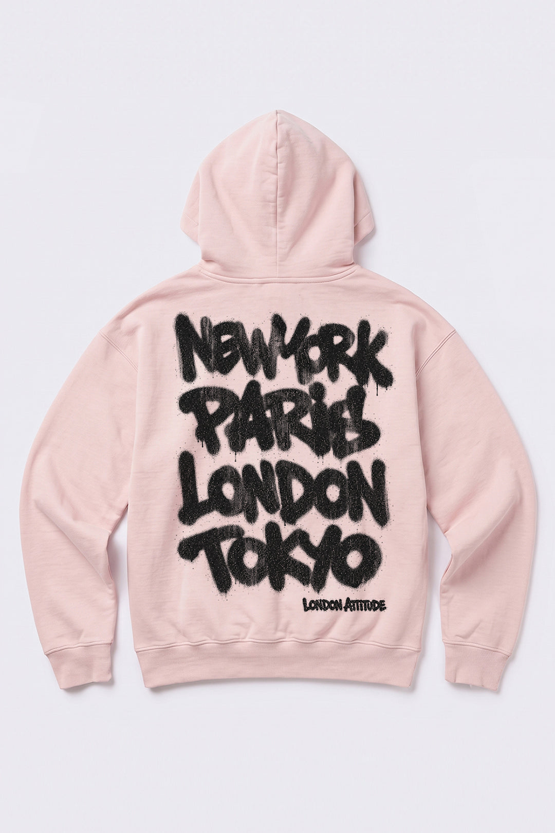 Relaxed Fit City Graffiti Graphic Hoodie