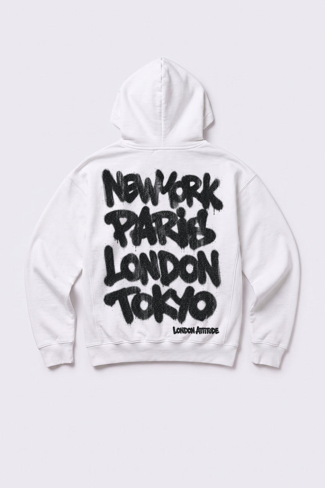 Relaxed Fit City Graffiti Graphic Hoodie