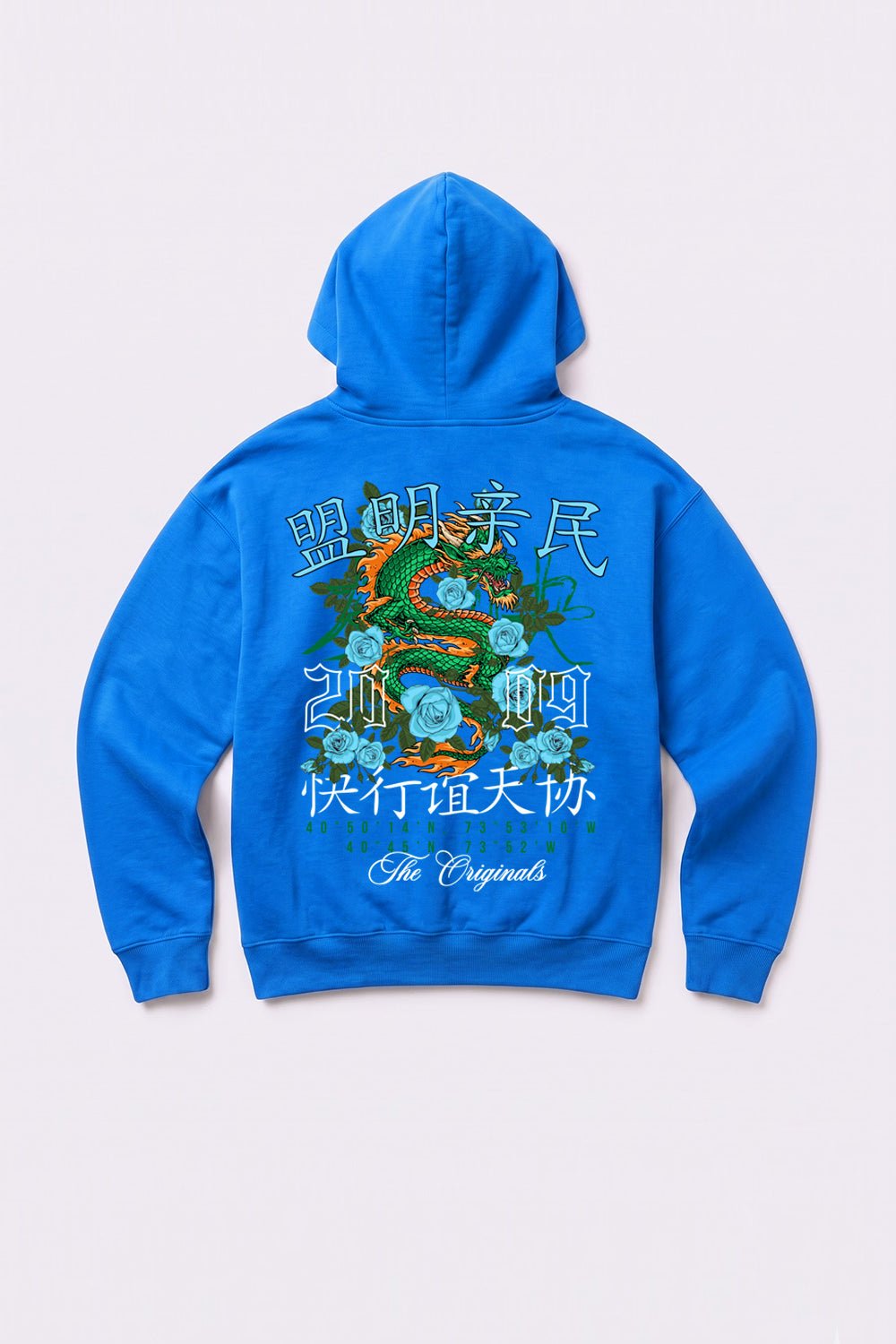 Relaxed Fit Dragon Graphic Hoodie