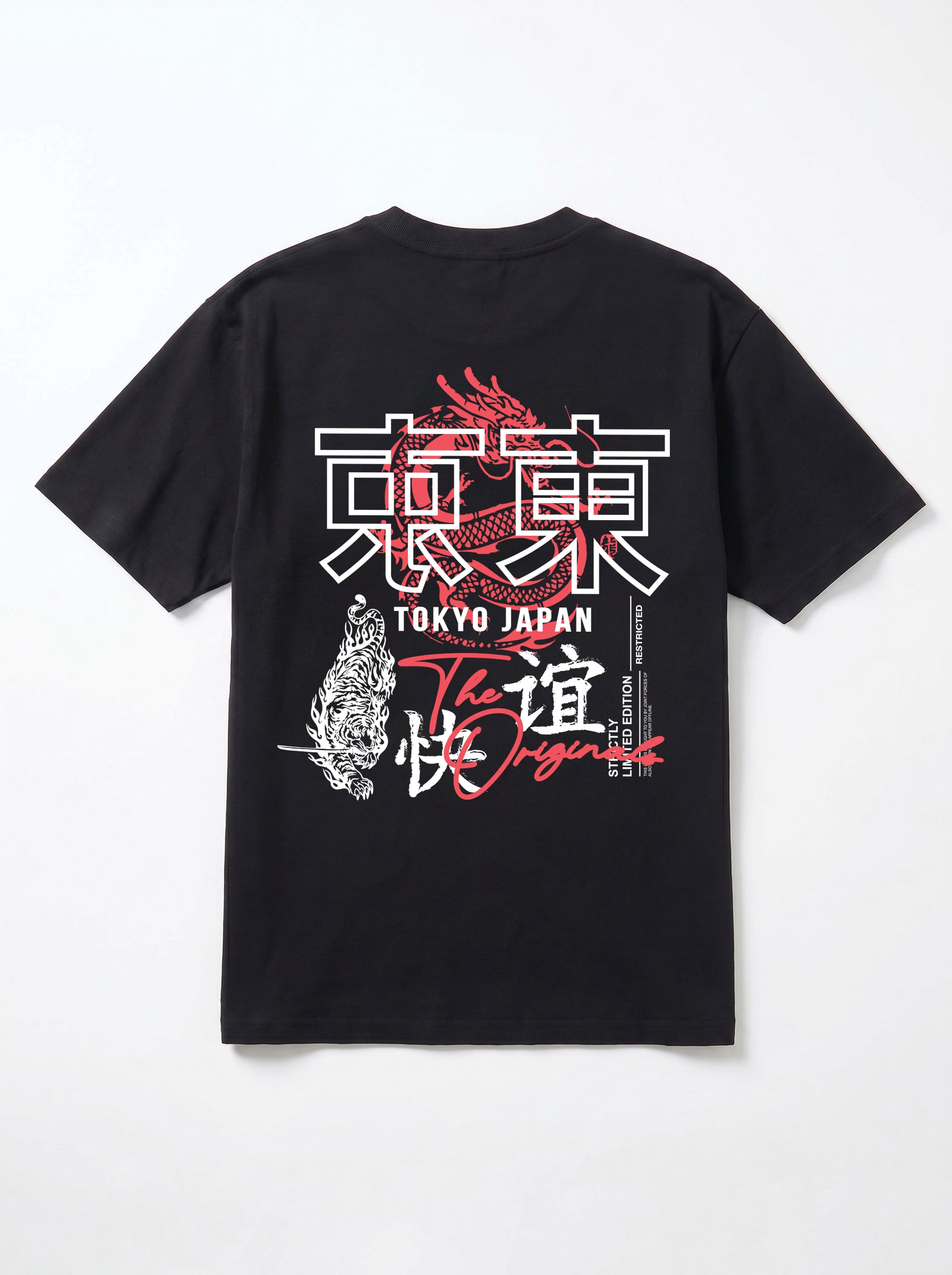 Tokyo Dragon Oversized Heavyweight Cotton T-Shirt