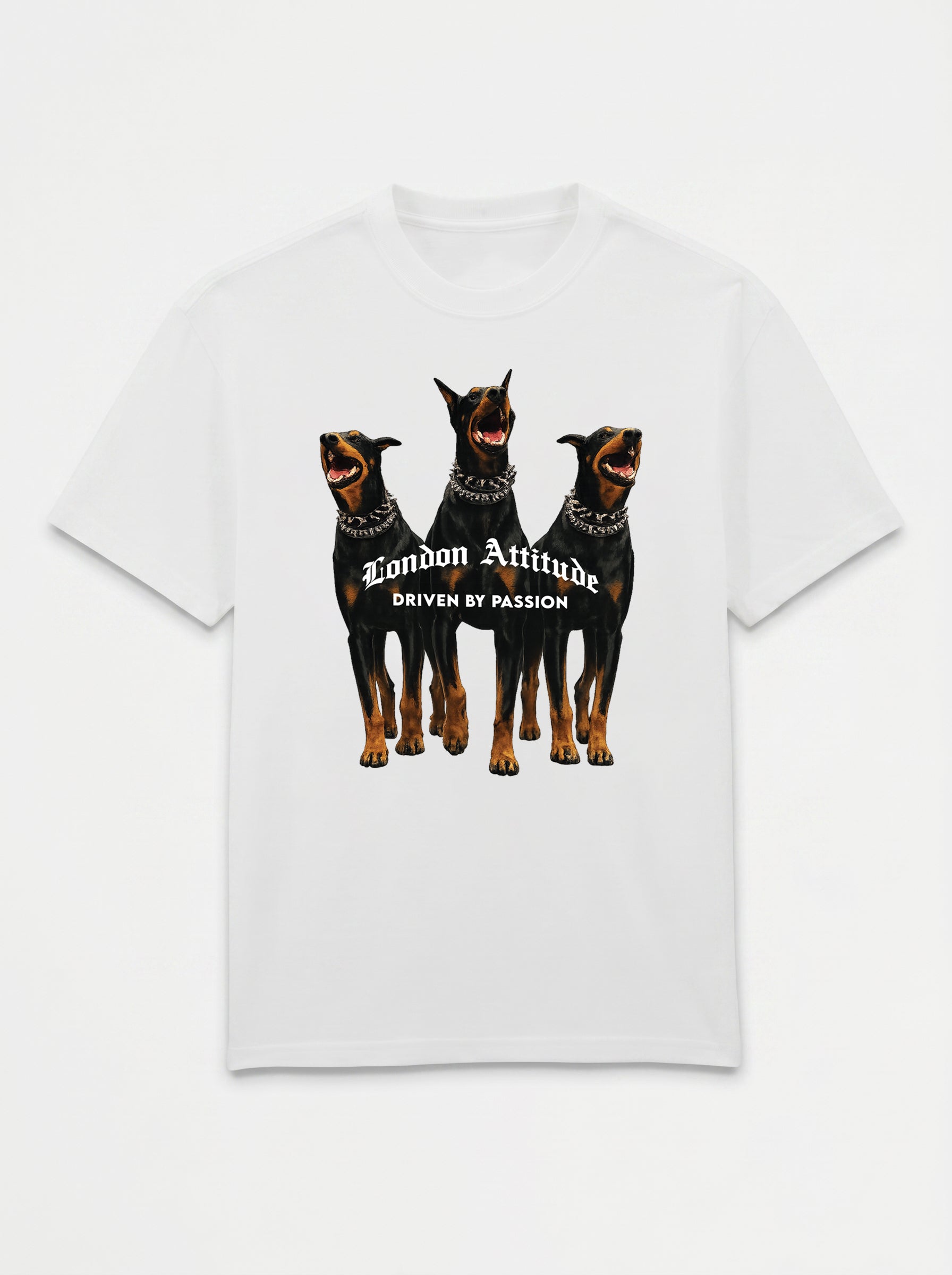 Original Creators Doberman Oversized Heavyweight White T-Shirt