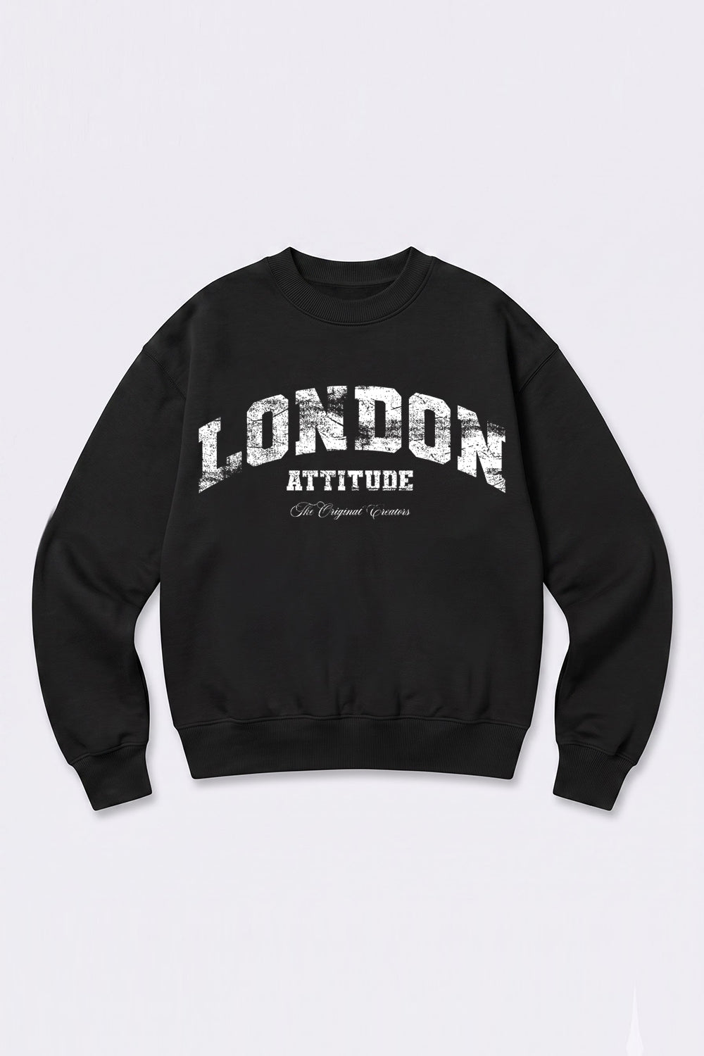 Relaxed Fit Collegiate Graphic Sweatshirt in White