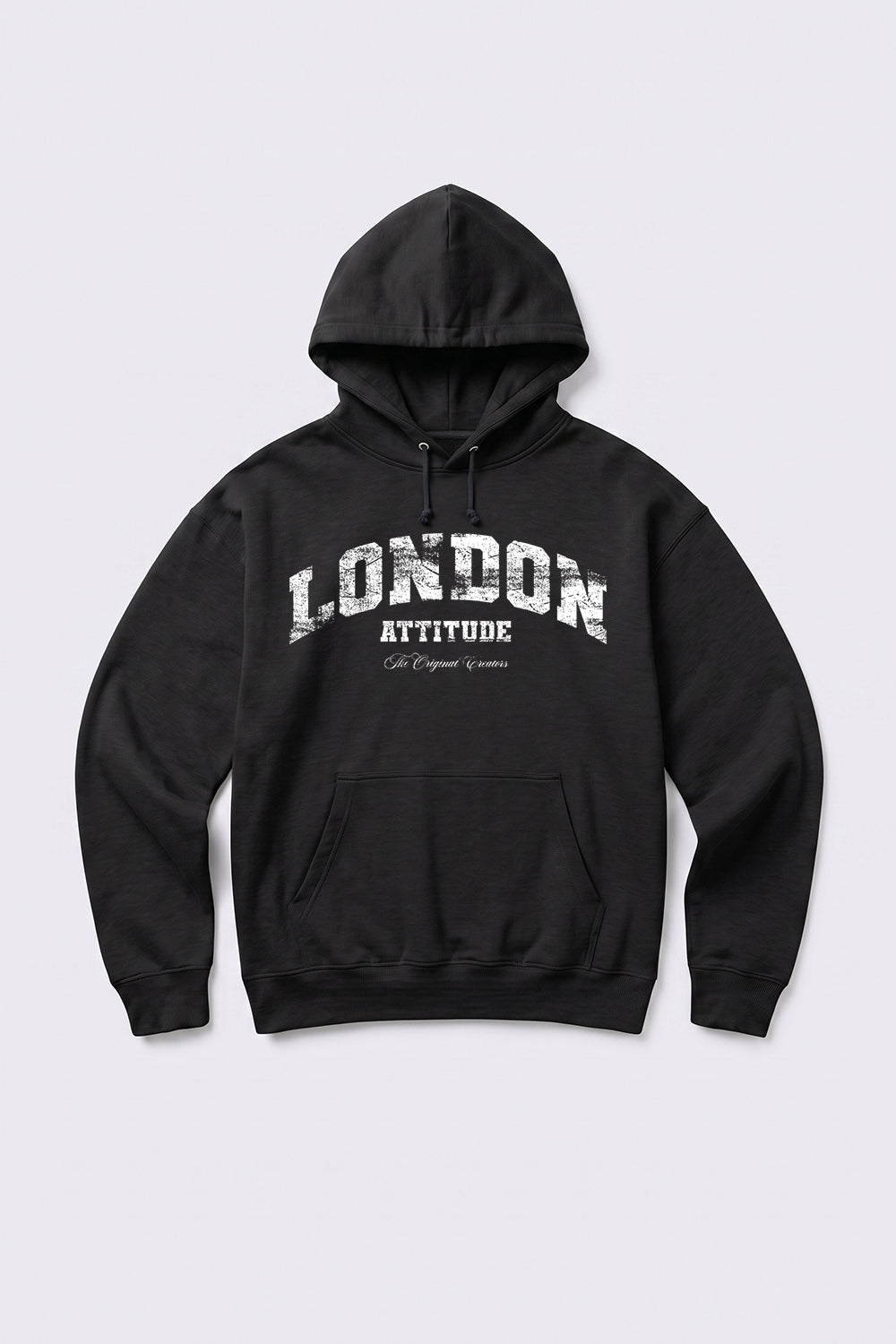 Relaxed Fit Collegiate Graphic Hoodie in White