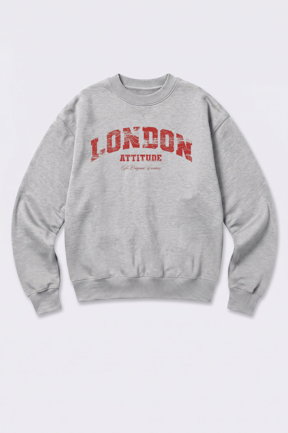 Relaxed Fit Collegiate Graphic Sweatshirt in Red