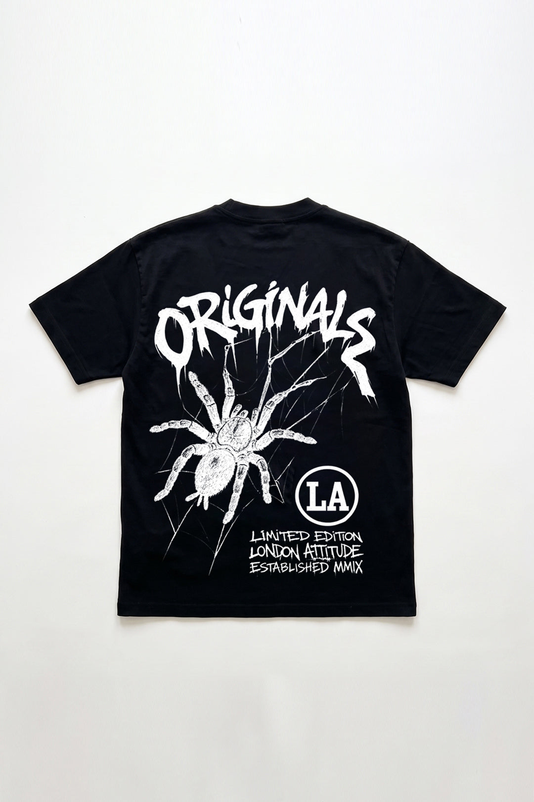 Originals Oversized Heavyweight Spider T-Shirt in Black