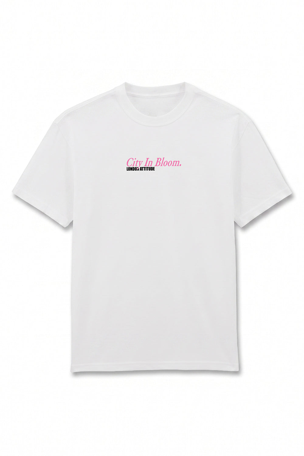 Tokyo City in Bloom Oversized Heavyweight Printed T-Shirt in White