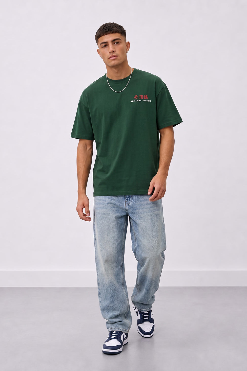 Japanese Crane Oversized Heavyweight Graphic T-Shirt