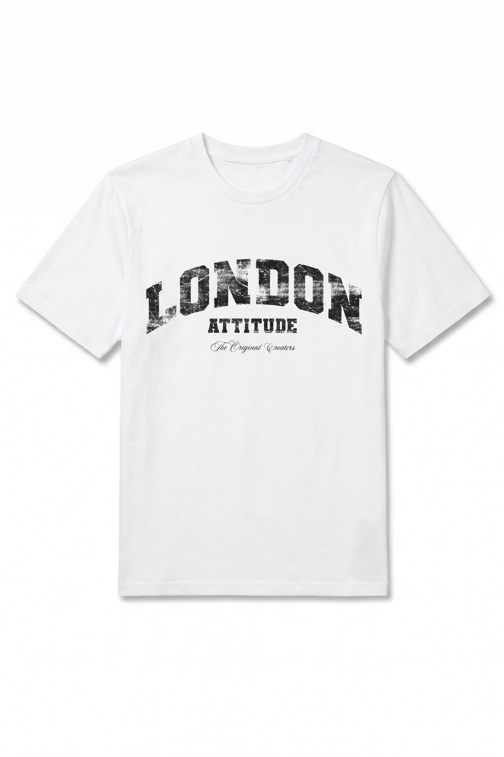 Vintage Collegiate Oversized Heavyweight T-Shirt With Black logo