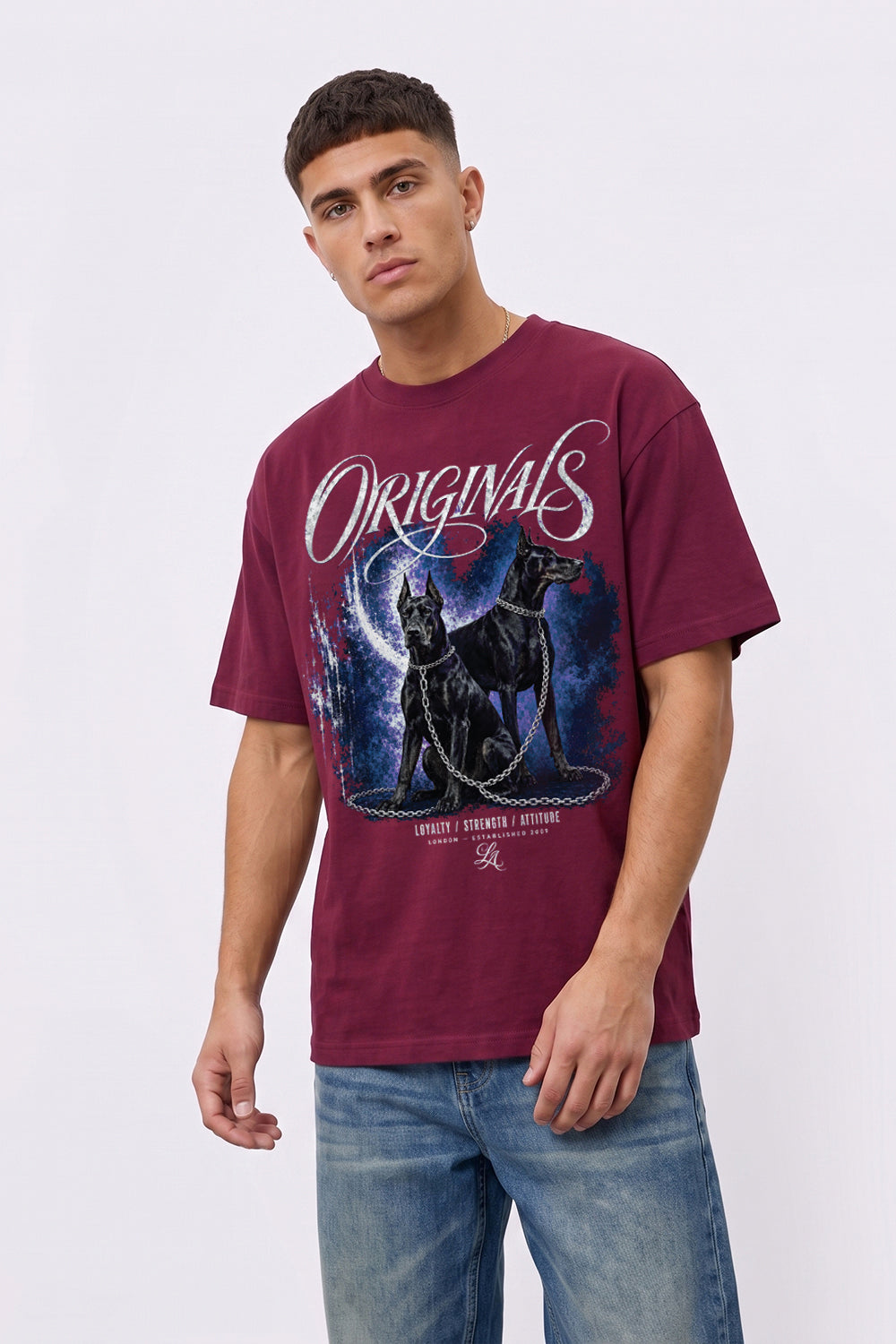 Doberman Oversized Heavyweight Graphic T-Shirt