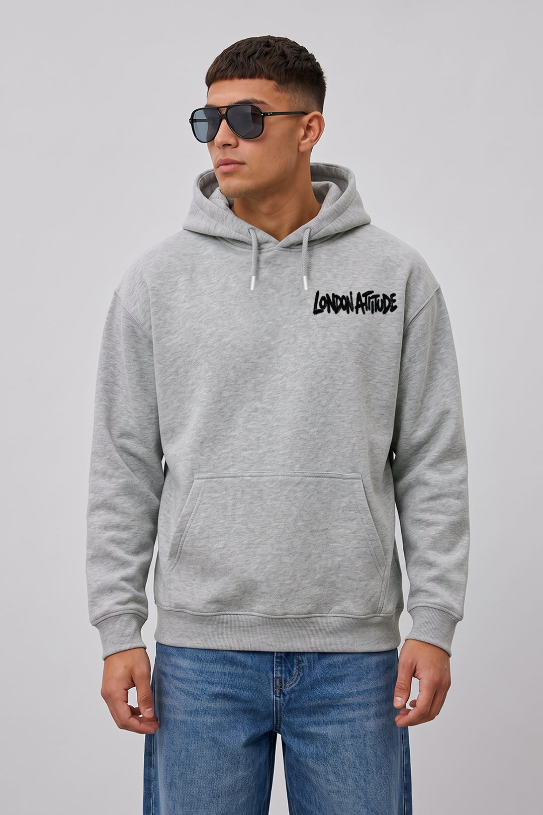 Relaxed Fit City Graffiti Graphic Hoodie