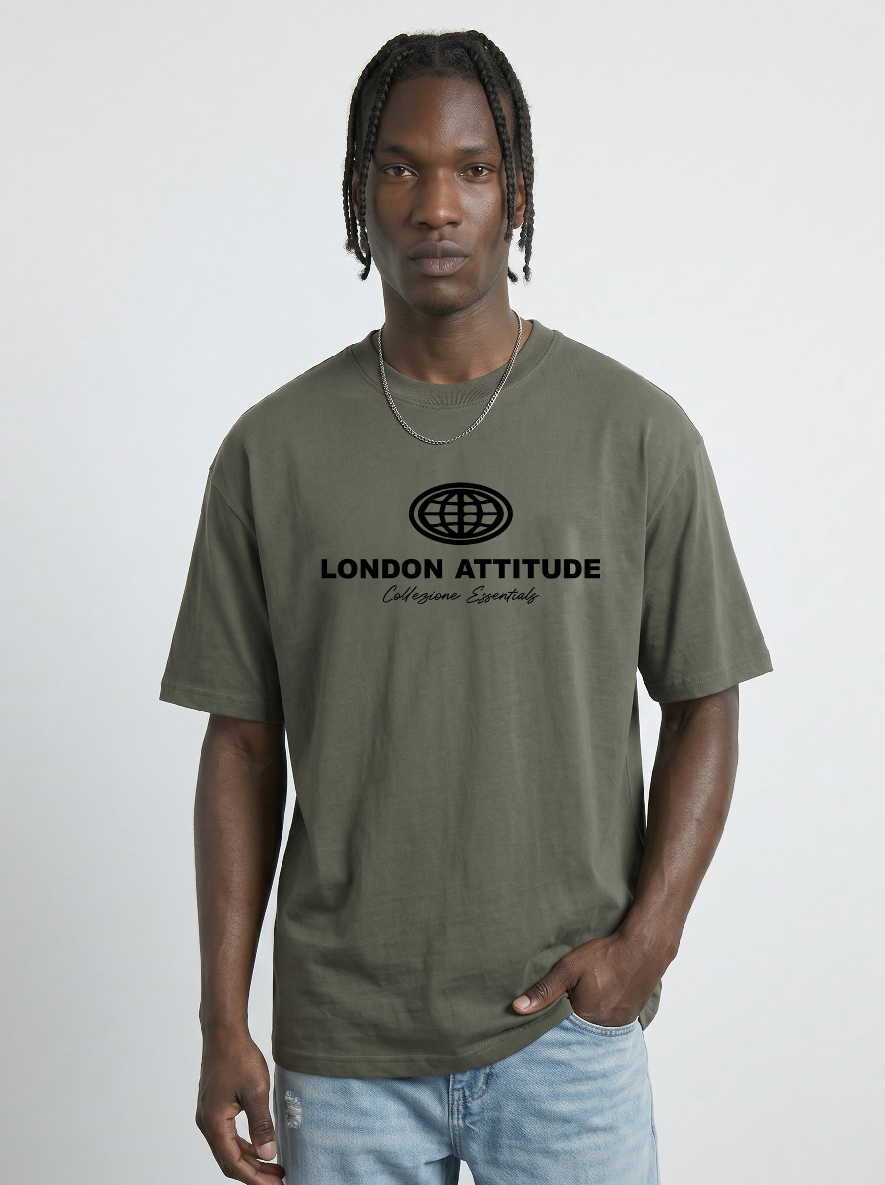 Essential Globe Logo Premium Organic Cotton T-Shirt