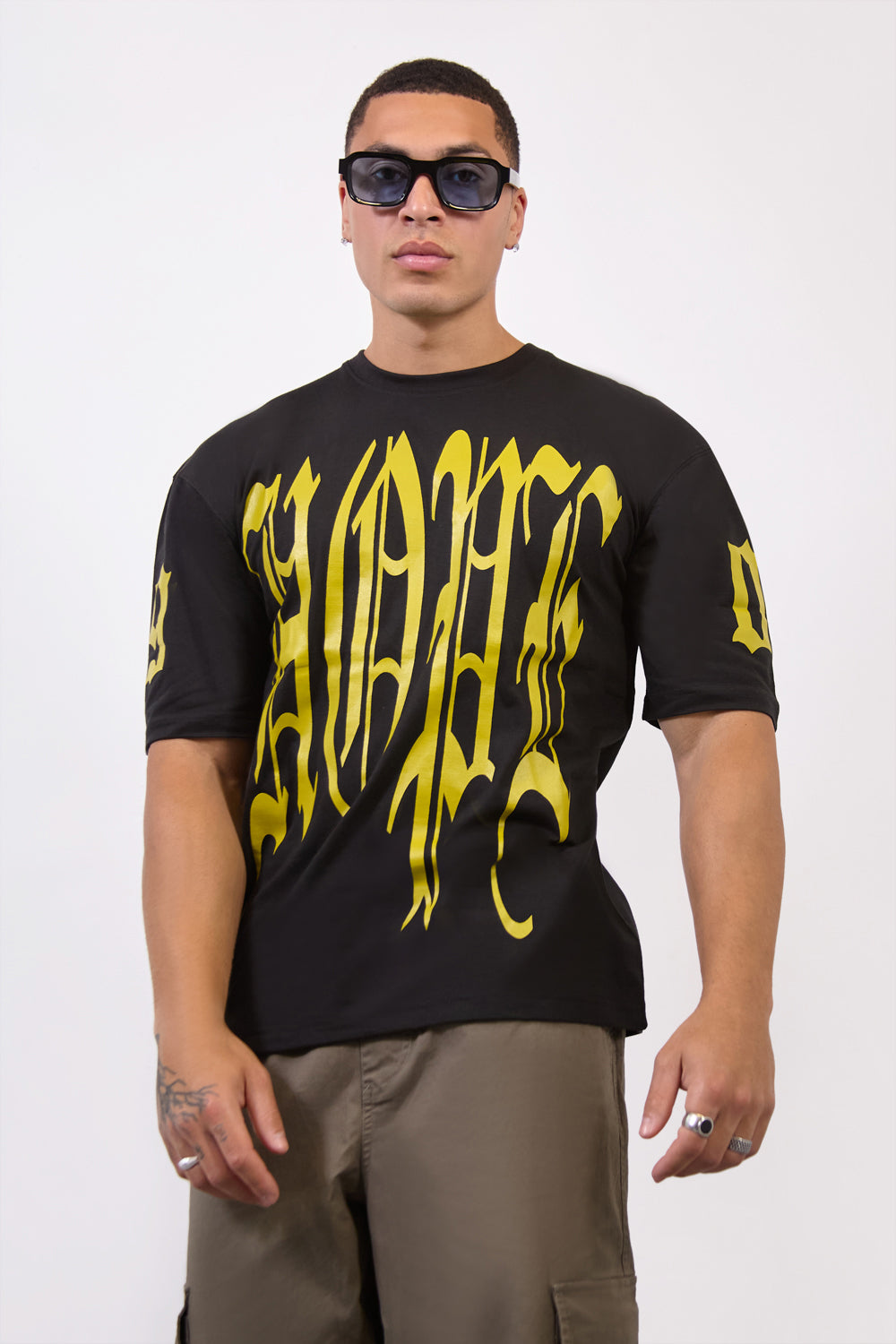 Black “Hope Live” Over Size T-Shirt - London Attitude