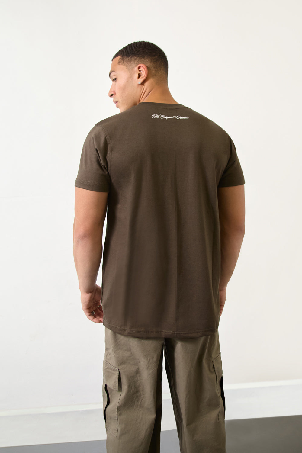 Khaki “HOPE” Graphic T-Shirt - London Attitude