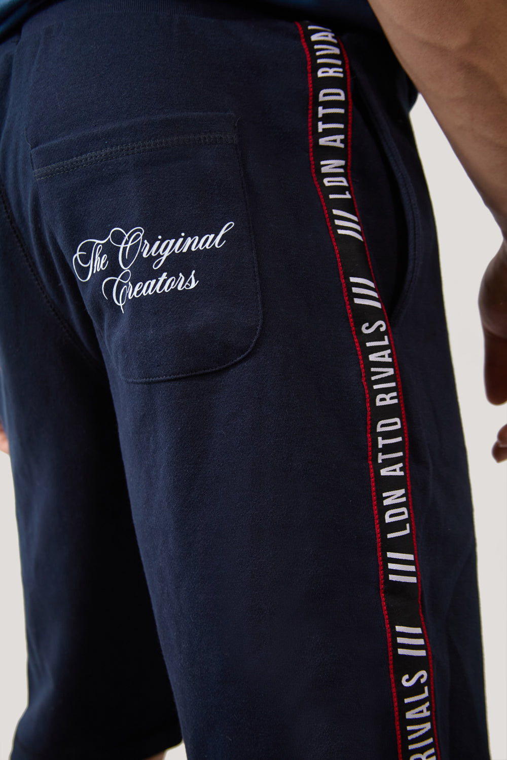 Navy West Coast Jogger Shorts - London Attitude