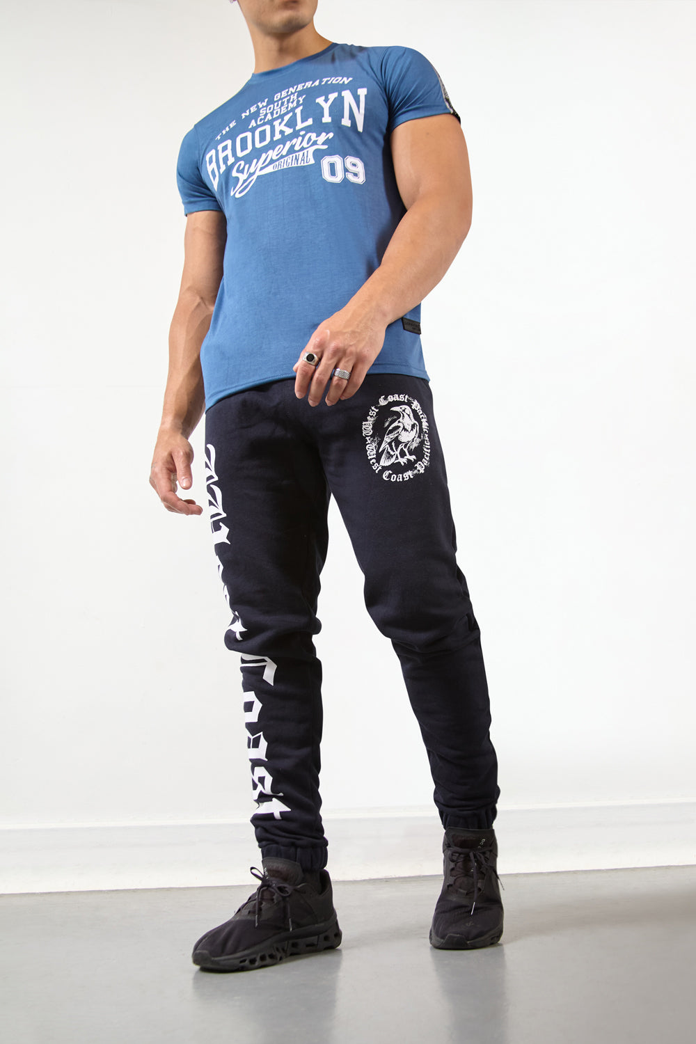 West Coast Dark Navy Jogger - London Attitude