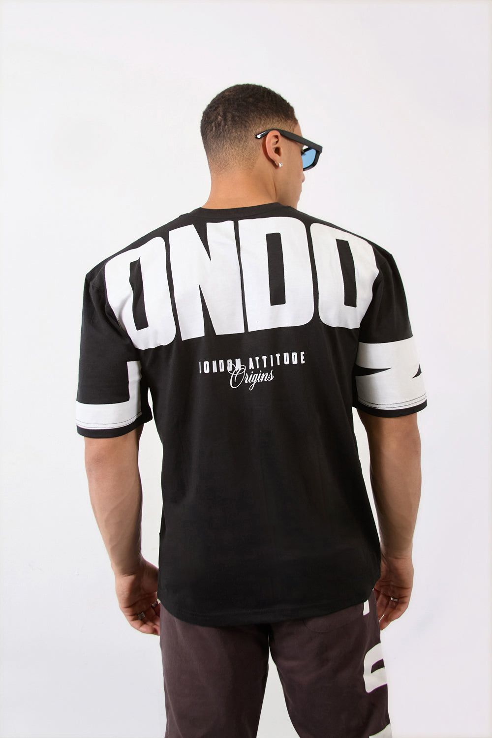 Black Over Size Streetwear T-Shirt-London Edition - London Attitude