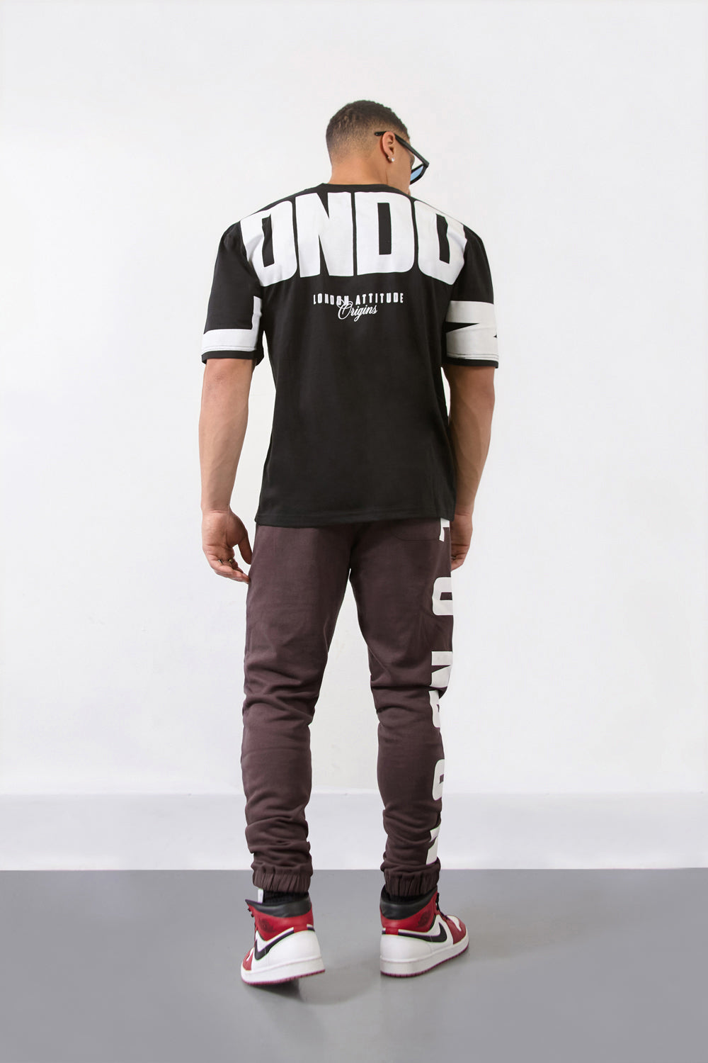 Black Over Size Streetwear T-Shirt-London Edition - London Attitude