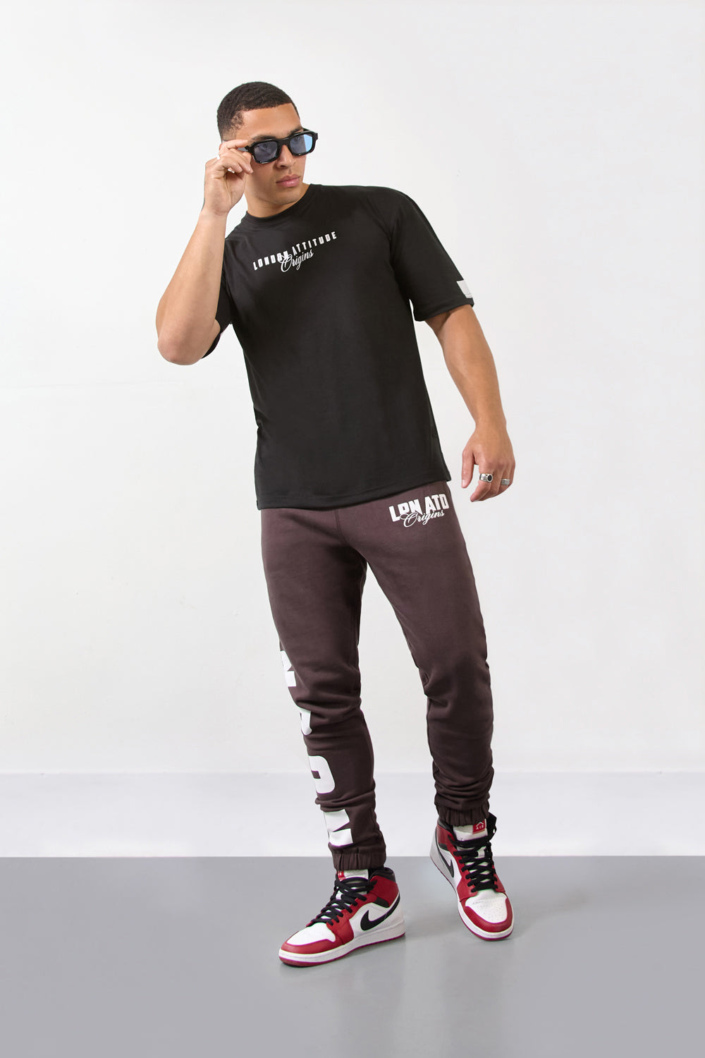 Black Over Size Streetwear T-Shirt-London Edition - London Attitude