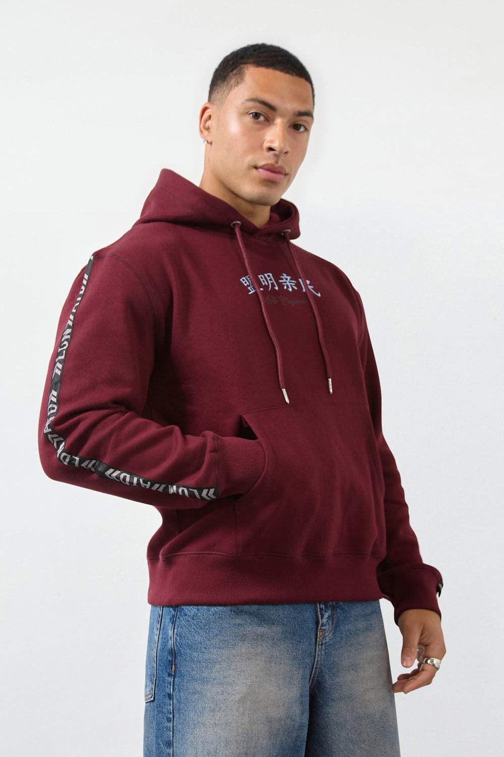 Relax Fit Dragon Graphic Burgundy Hoodie-Originals Edition - London Attitude