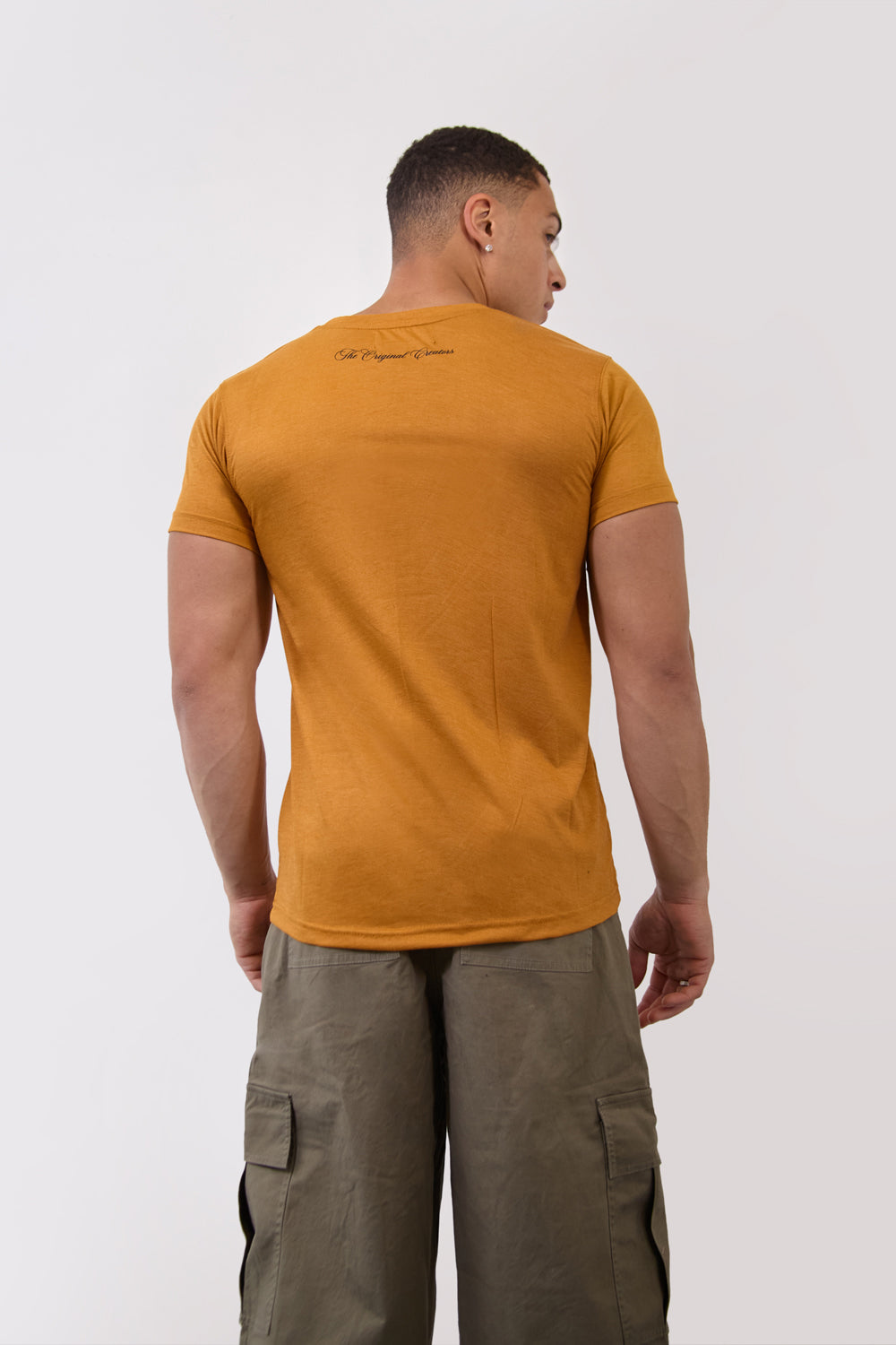 Mustard Regular Fit “Epic 09” Statement T-Shirt - London Attitude