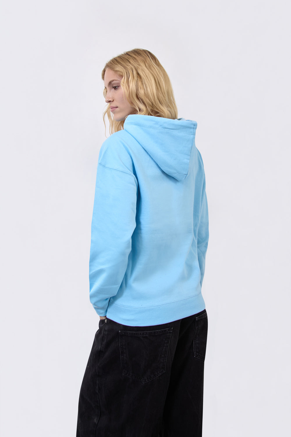 Women’s Sky Blue “New York 09” Hoodie - London Attitude