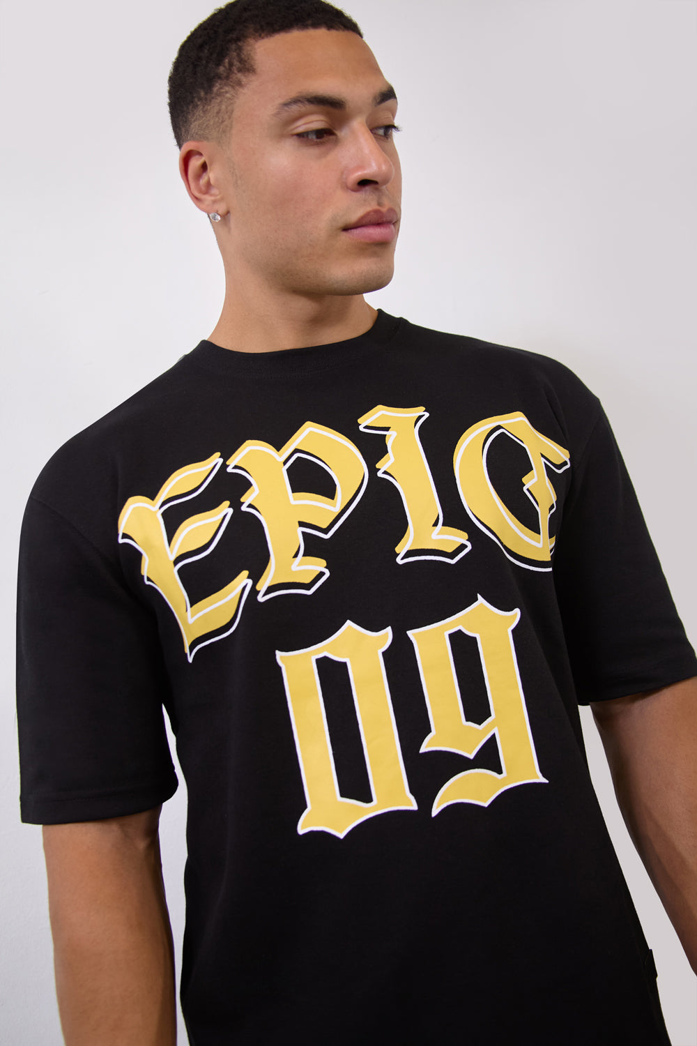 Black Over Size “Epic 09” Originals T-Shirt - London Attitude
