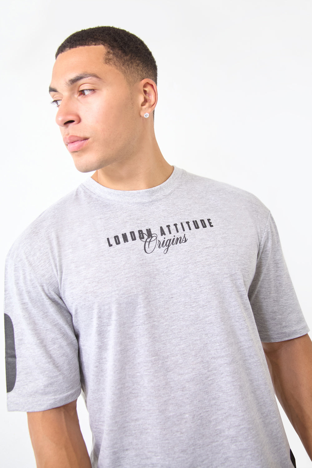 Grey Over Size Streetwear T-Shirt-Tokyo Edition - London Attitude